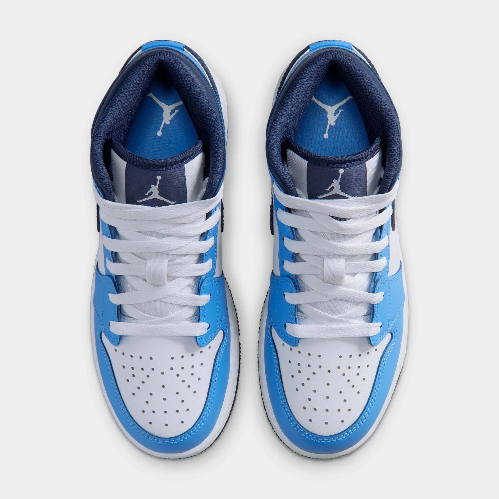 Jordan 1 Mid GS Midnight Navy / University Blue - White - Image 6