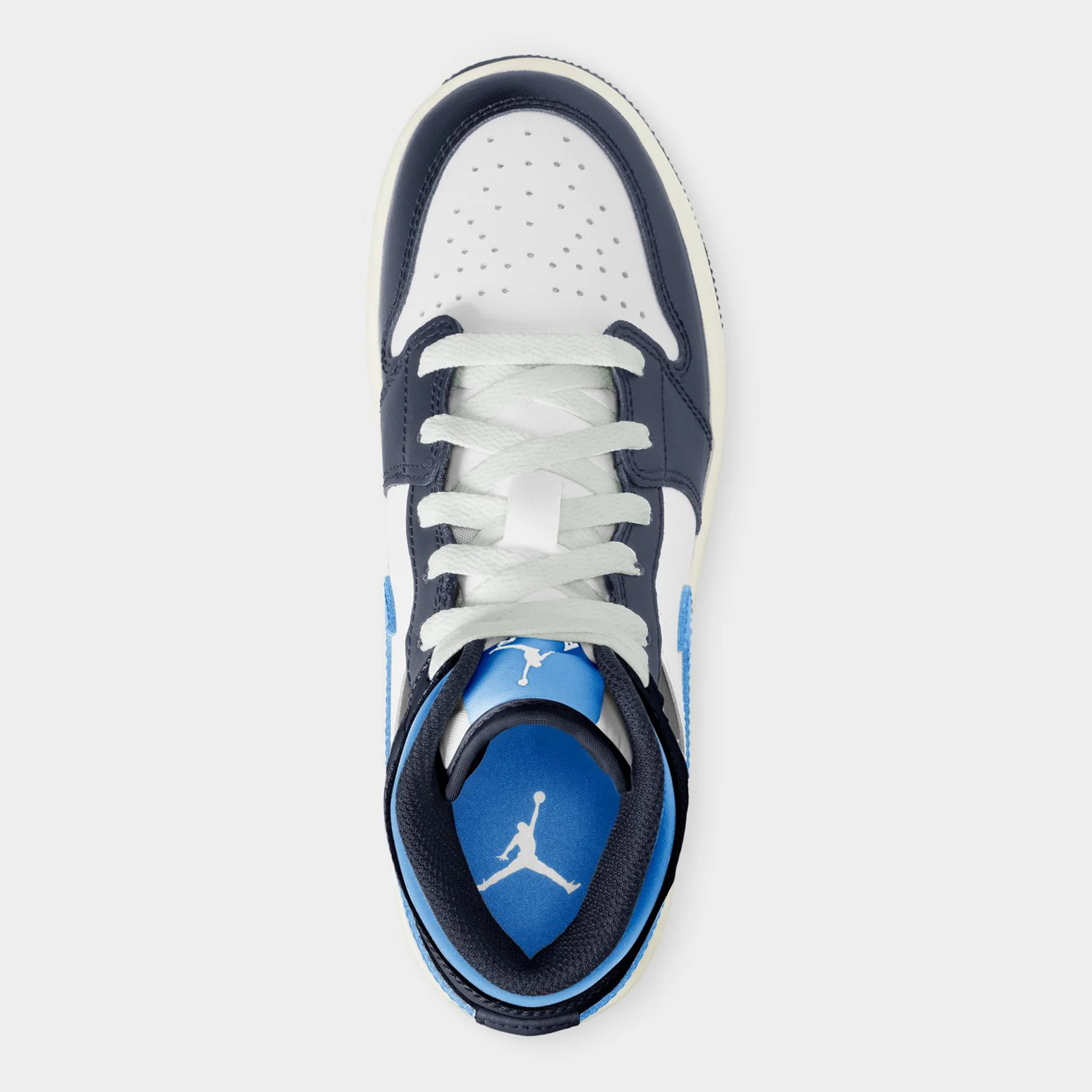 Jordan 1 Mid GS Midnight Navy / University Blue - White - Image 7