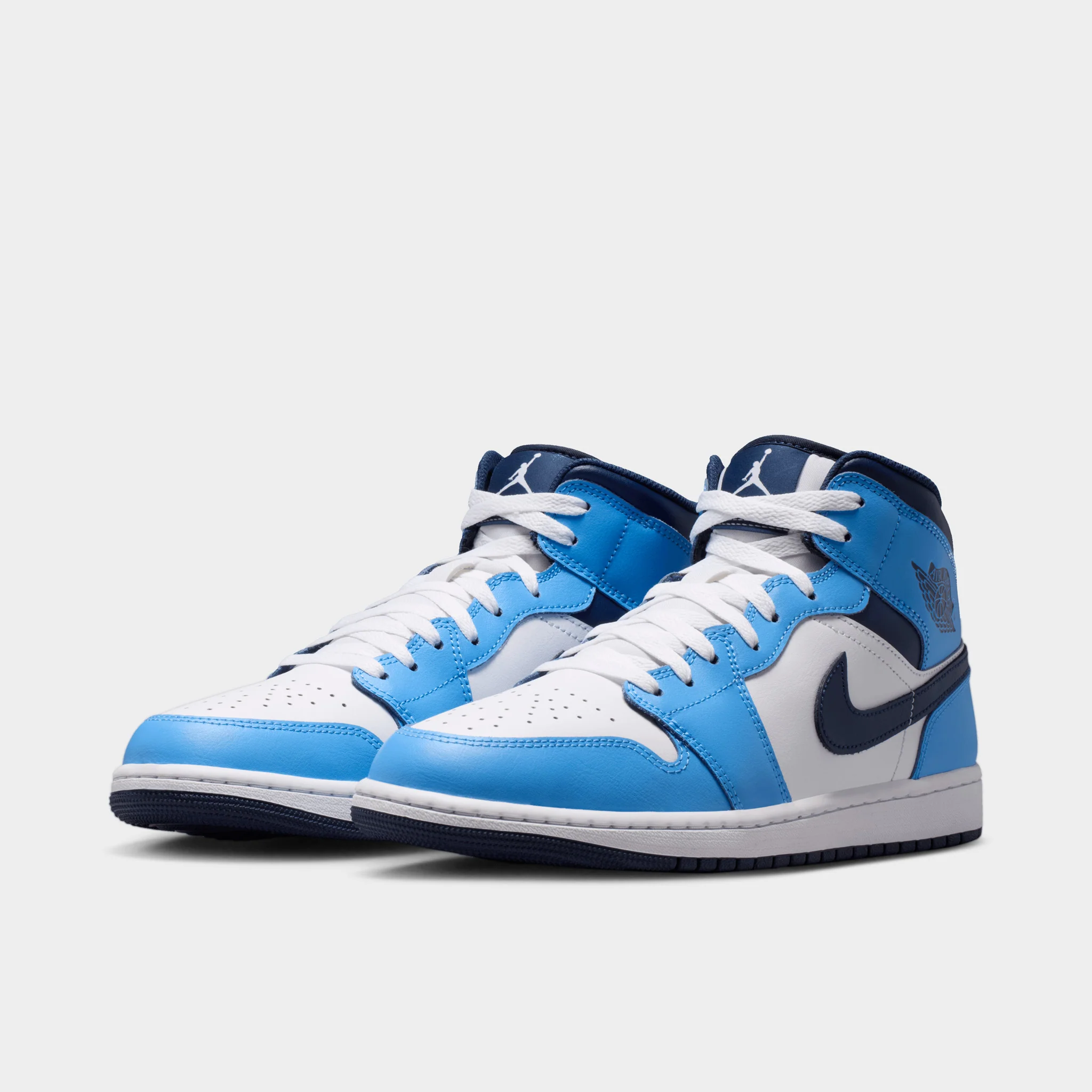 Jordan 1 Mid University Blue / Midnight Navy - White - Image 2
