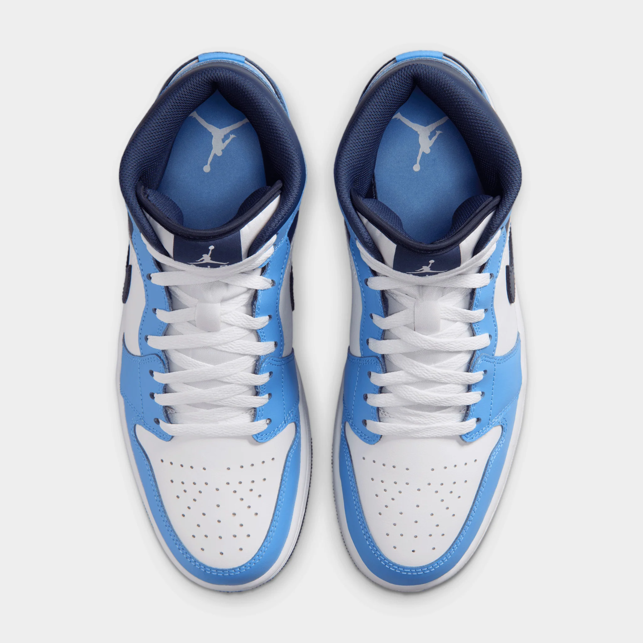 Jordan 1 Mid University Blue / Midnight Navy - White - Image 5