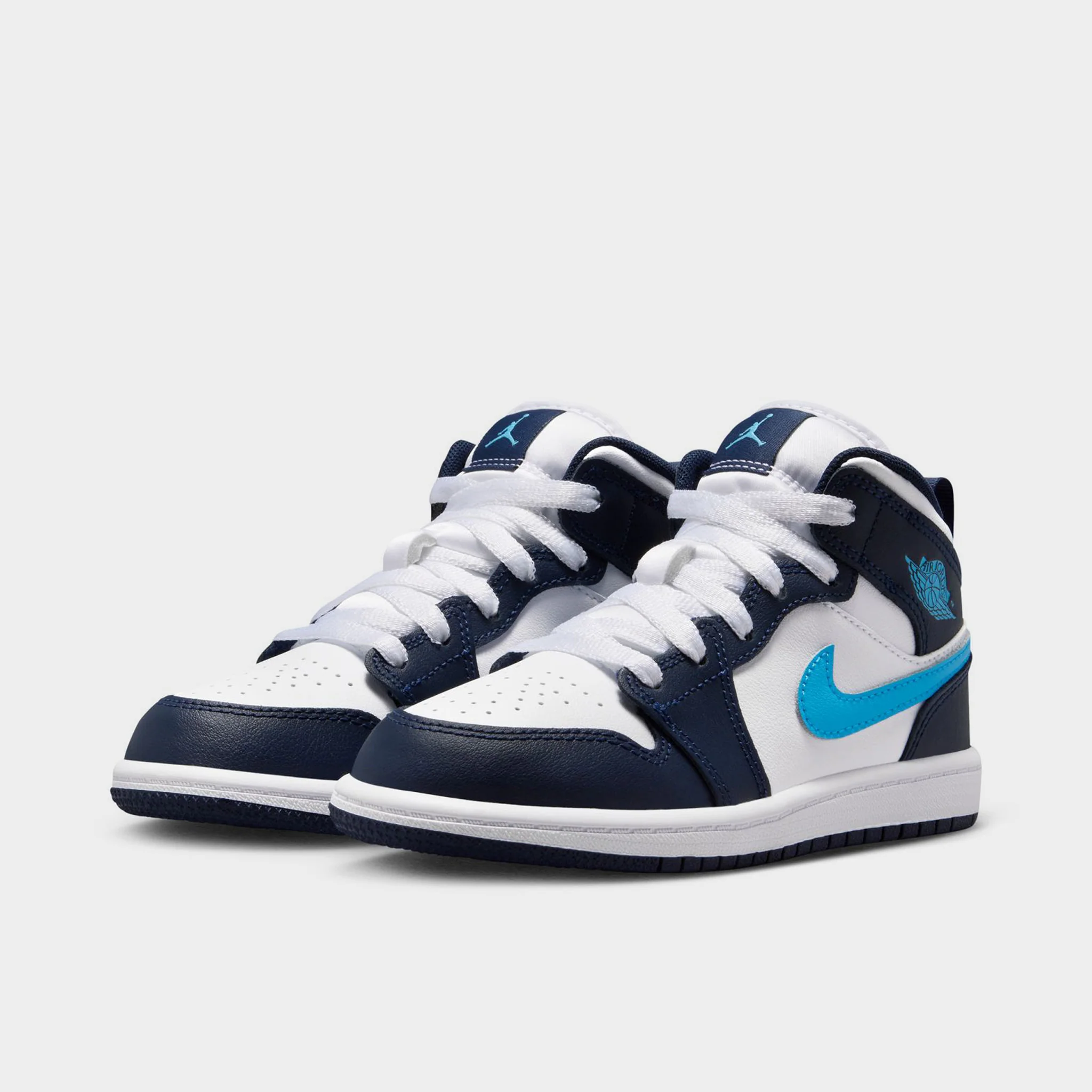 Jordan 1 Mid PS Obsidian / Dark Powder Blue - White - Image 2