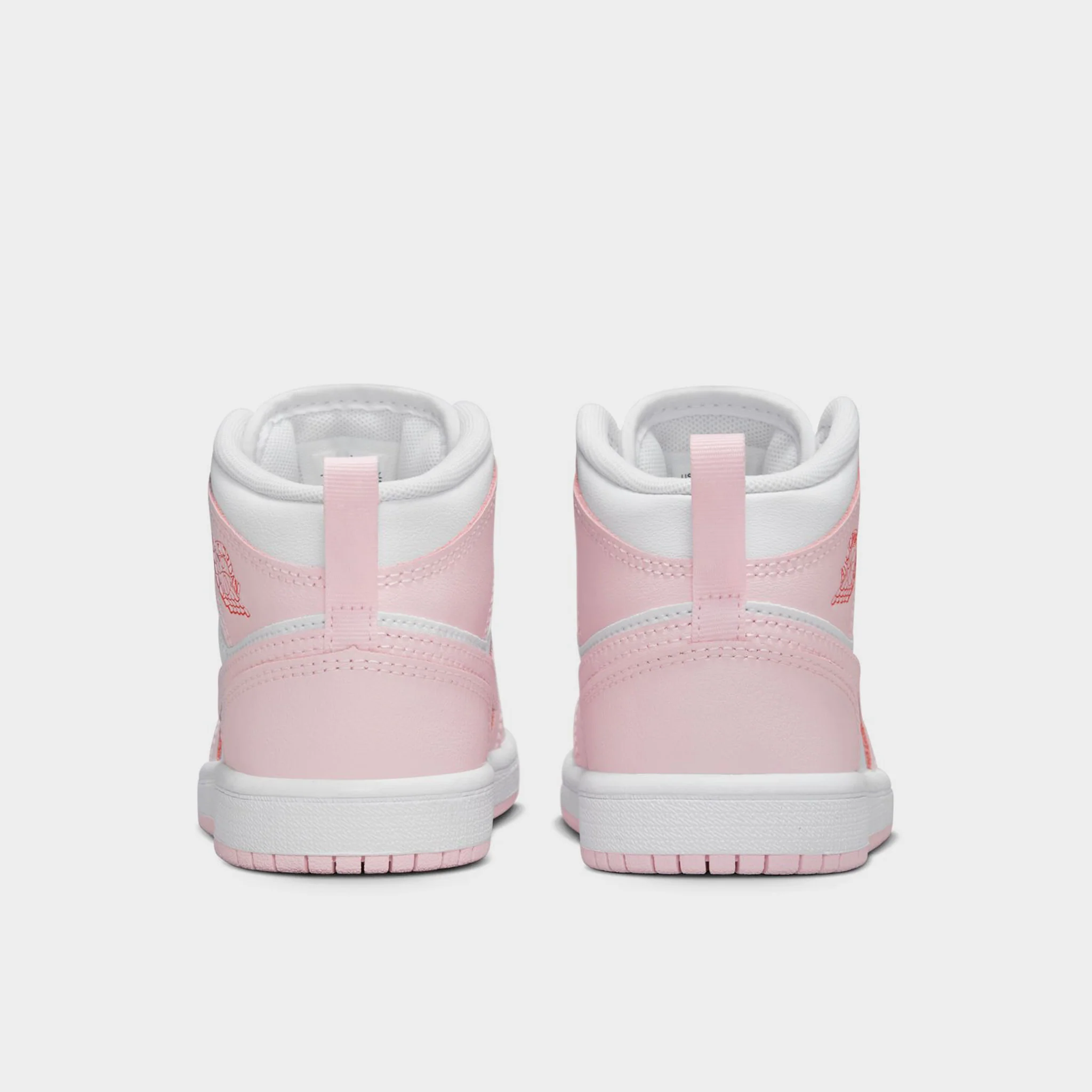 Jordan 1 Mid PS Pink Foam / White - Fire Red - Image 4