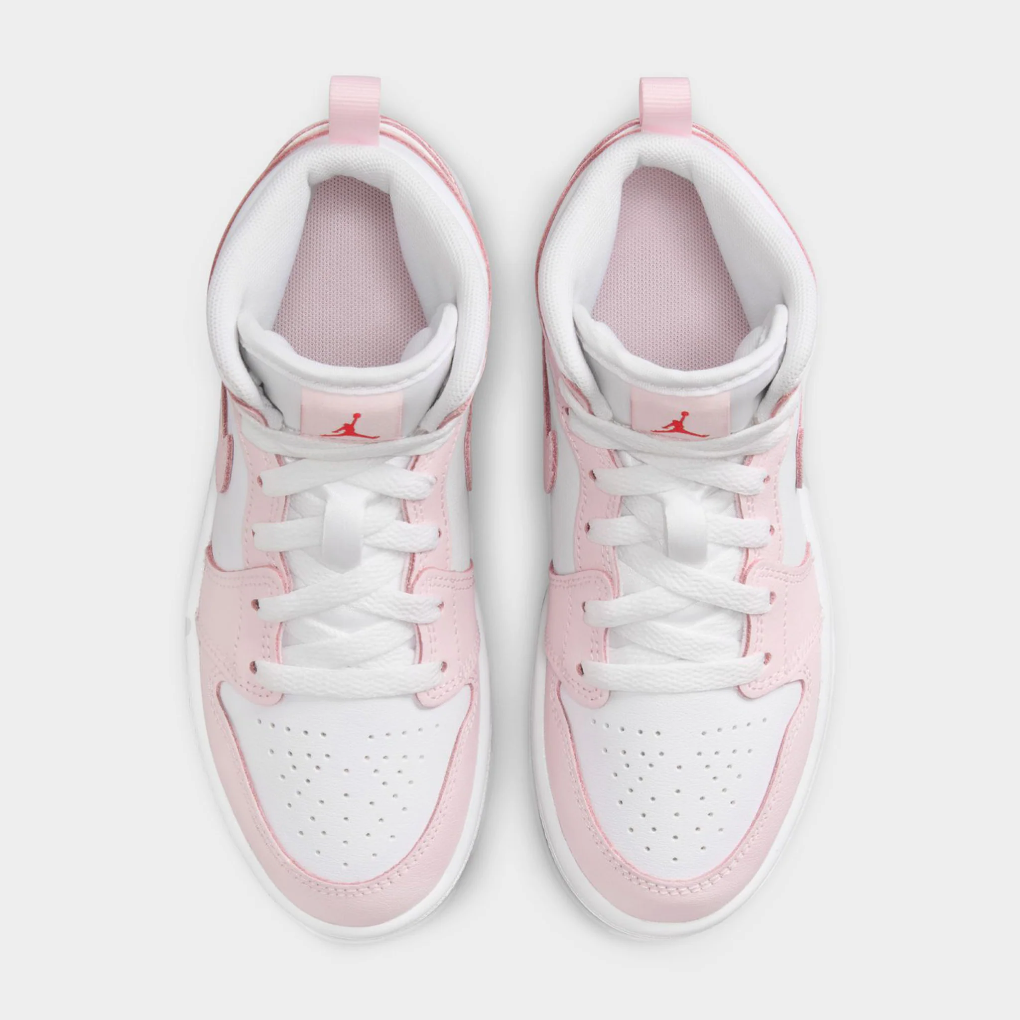 Jordan 1 Mid PS Pink Foam / White - Fire Red - Image 5