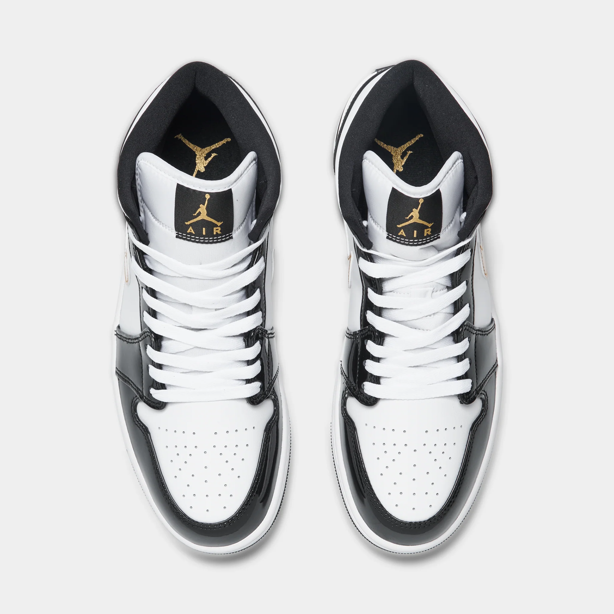 Jordan 1 Mid SE Black / Metallic Gold - White - Image 5