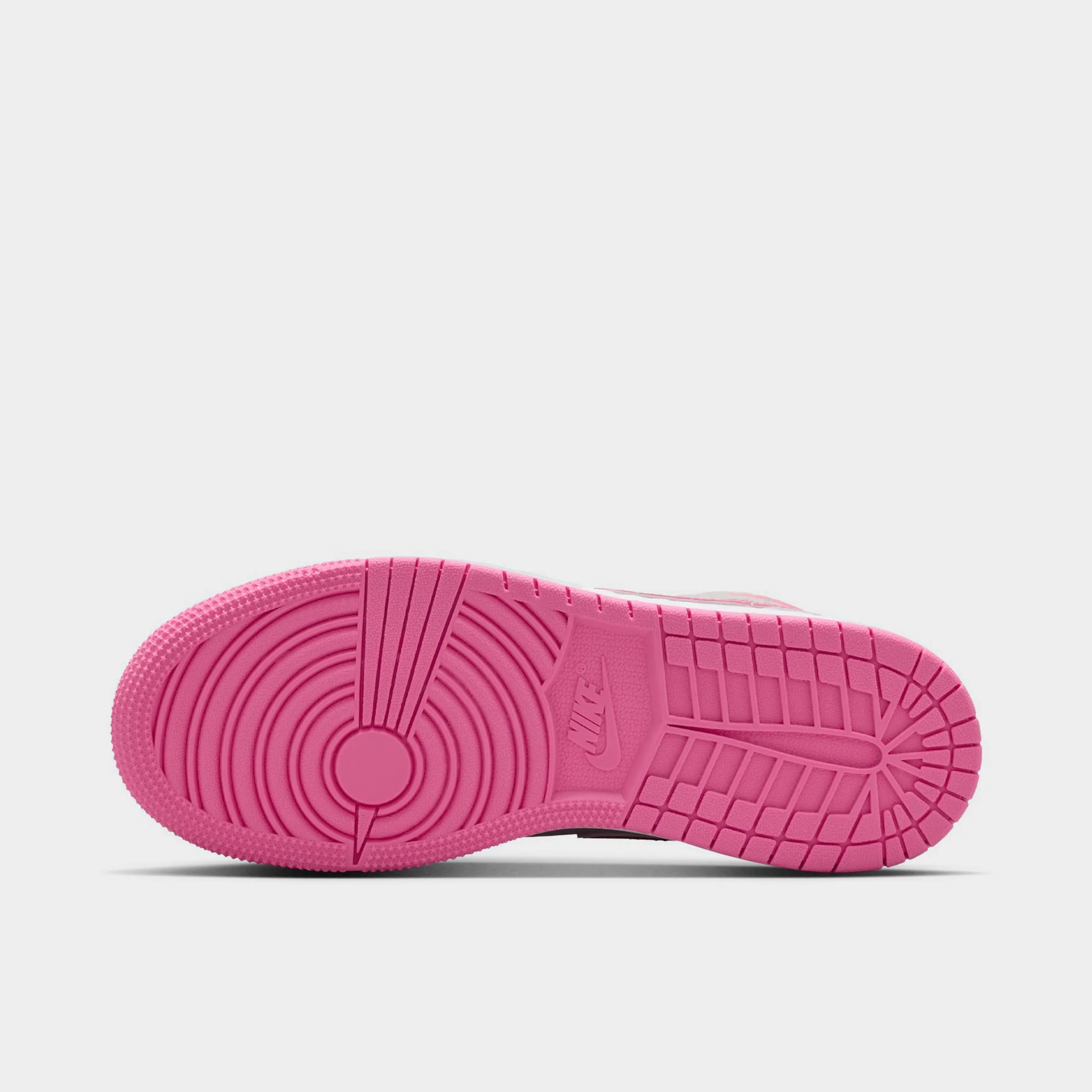 Jordan 1 Mid SE GS Vast Grey / Pink Glow - Sail - Image 9