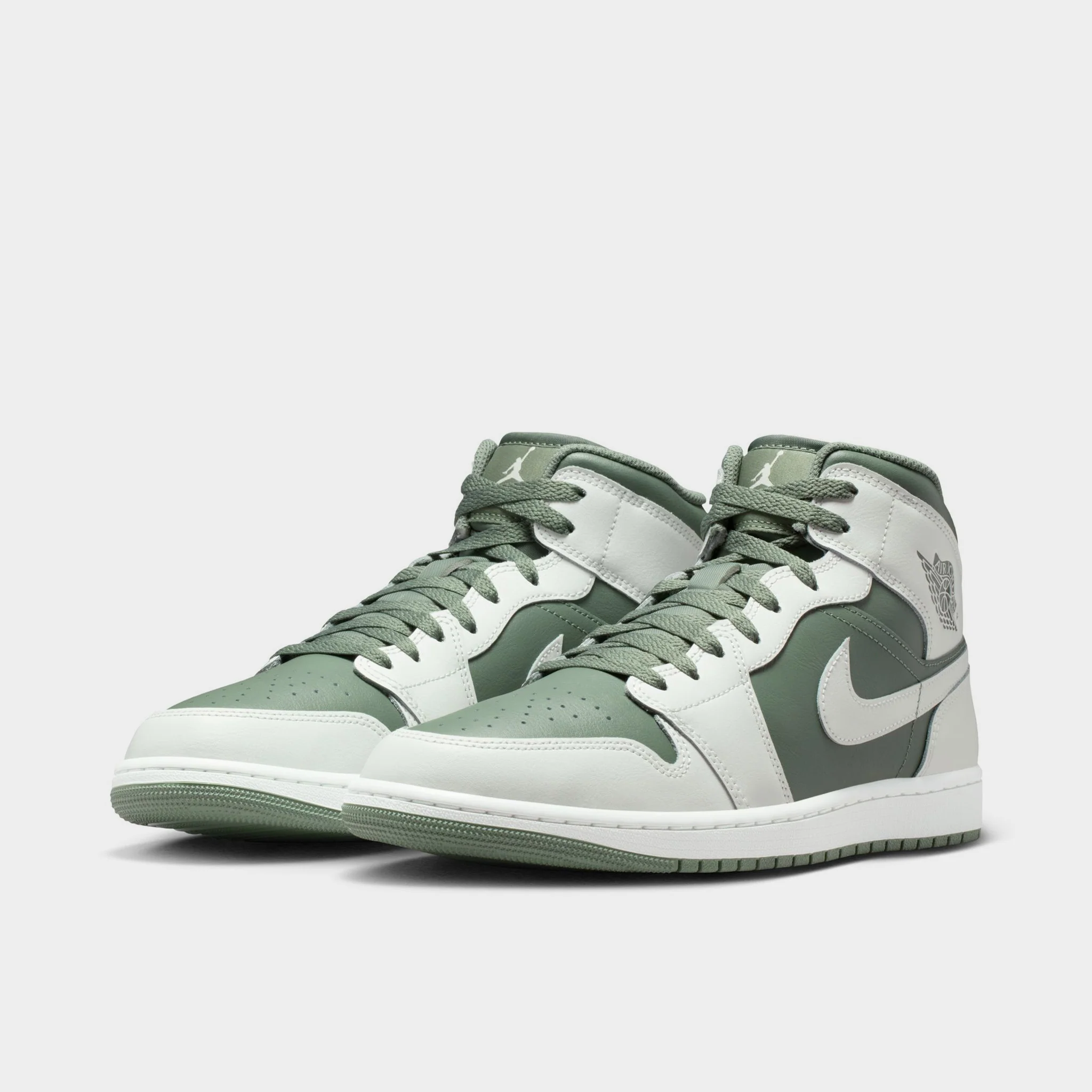 Jordan 1 Mid Summit White / Vintage Lichen - Image 2