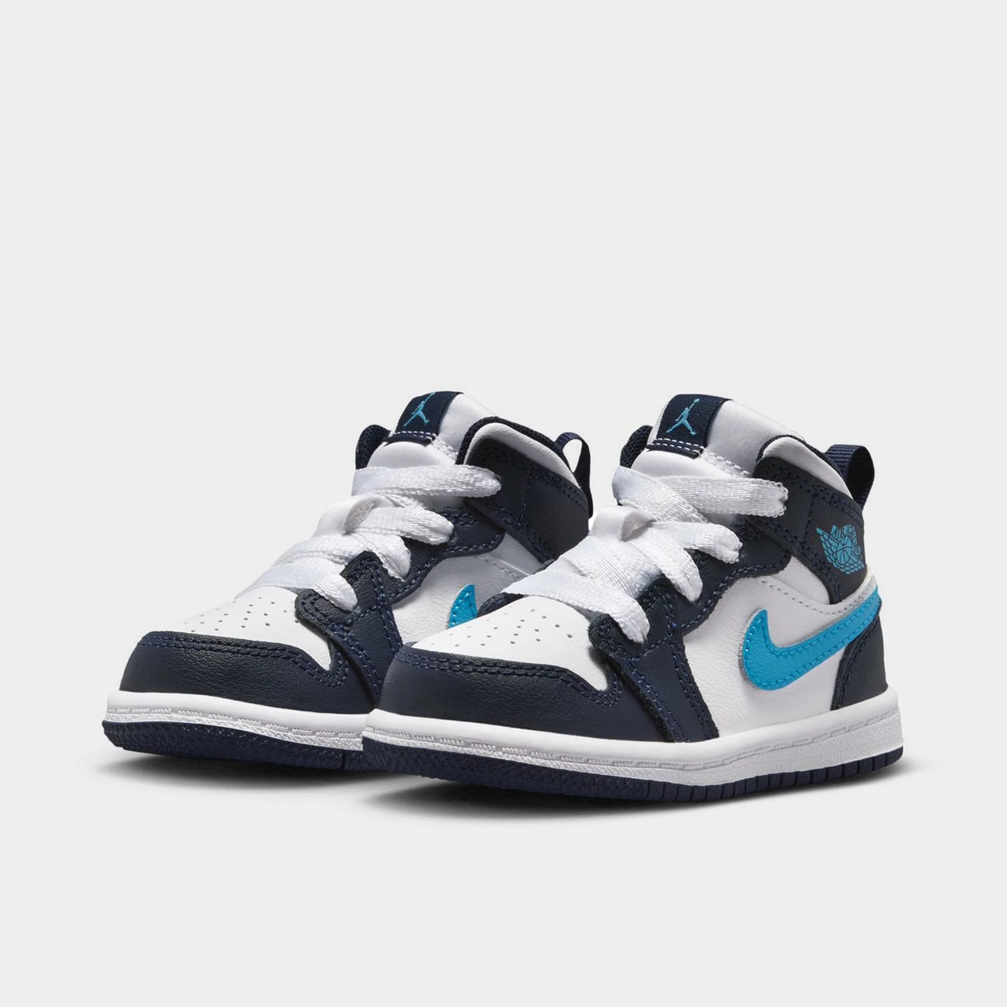 Jordan 1 Mid TD Obsidian / Dark Powder Blue - White - Image 2