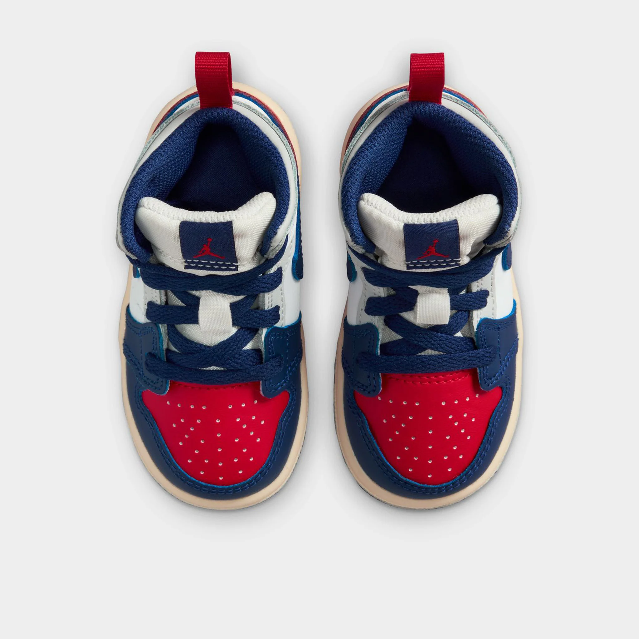 Jordan 1 Mid TD White / Deep Royal Blue - University Red - Image 5