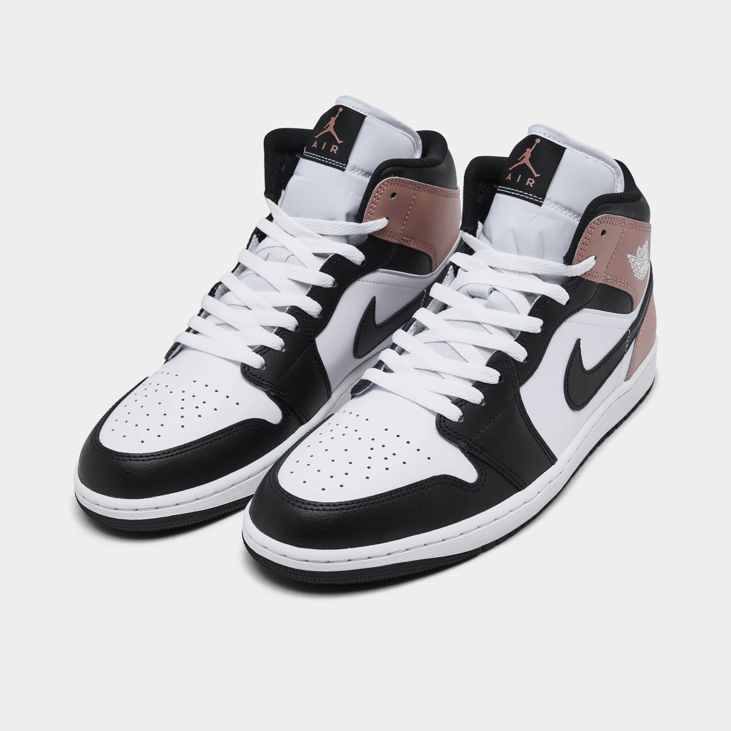Jordan 1 Mid White / Black - Rust Pink - Image 2