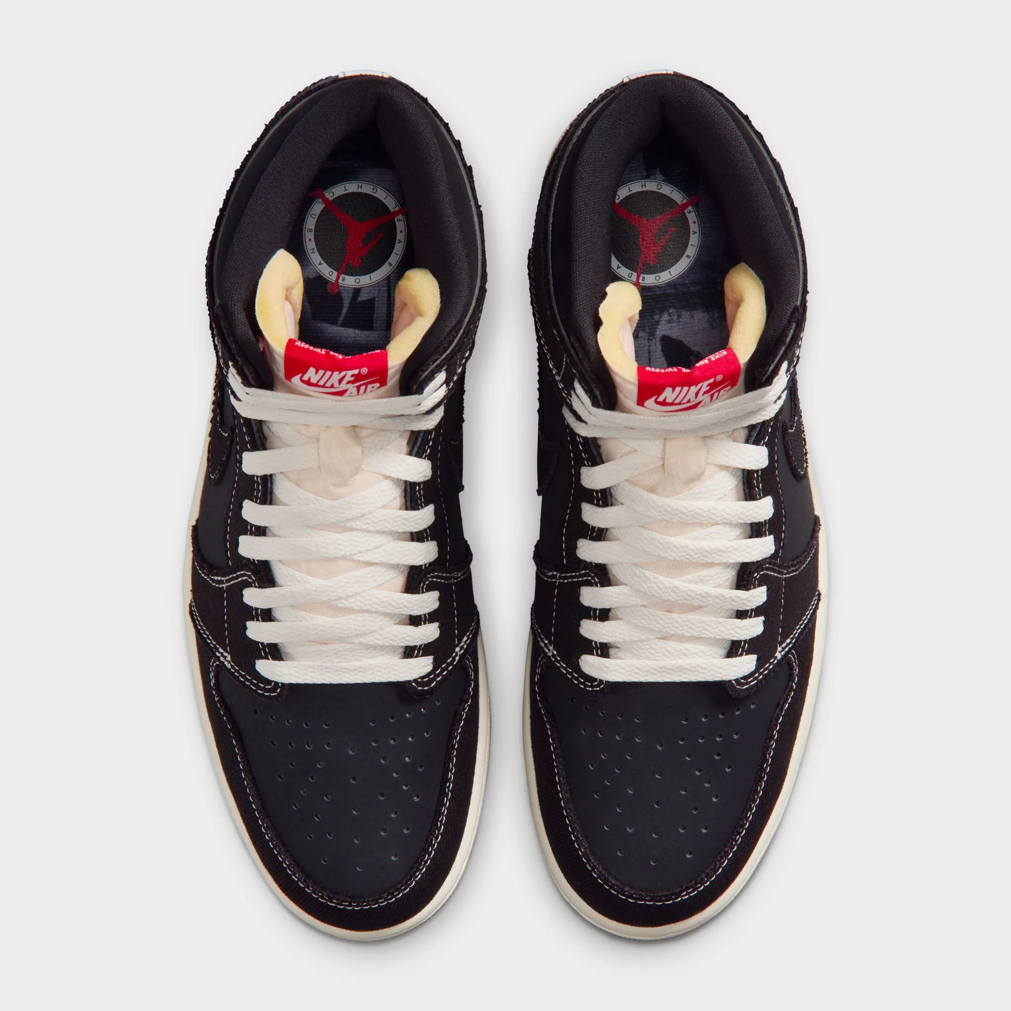 Jordan 1 Retro High OG Flight Club Black / University Red - Sail - Image 6