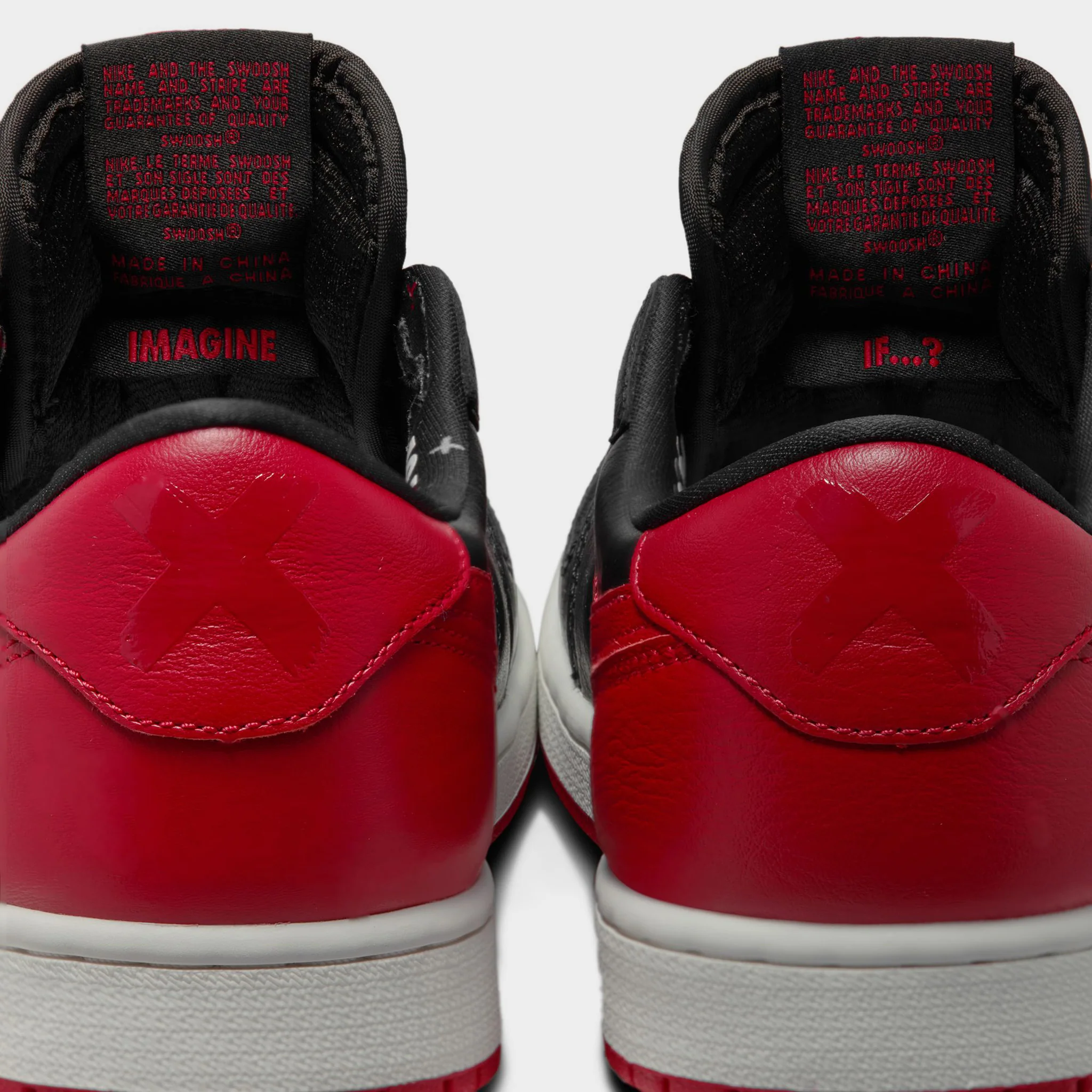 Jordan 1 Retro Low OG Black / Black - Varsity Red - Image 6