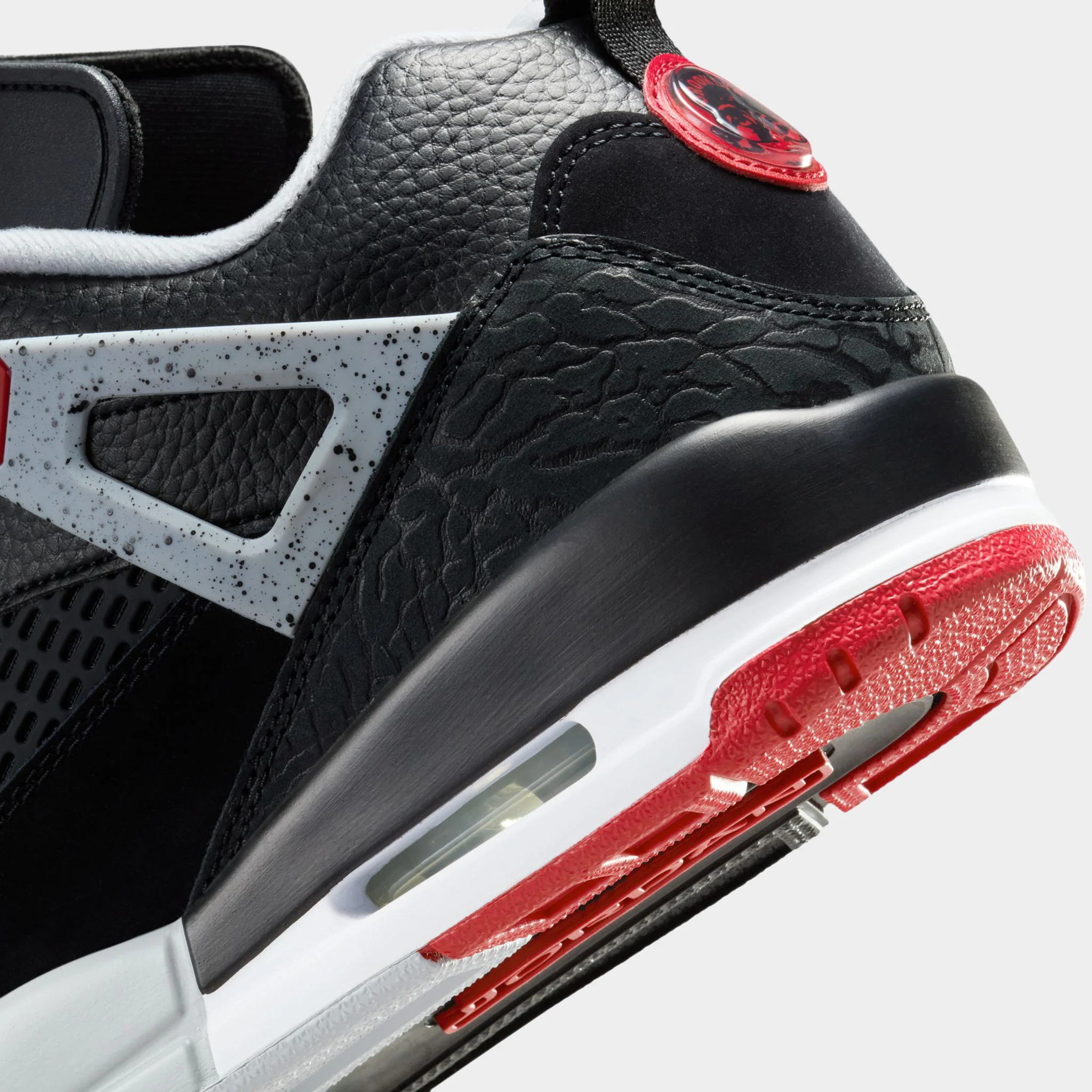 Jordan Spizike Low Black / Gym Red - Image 4