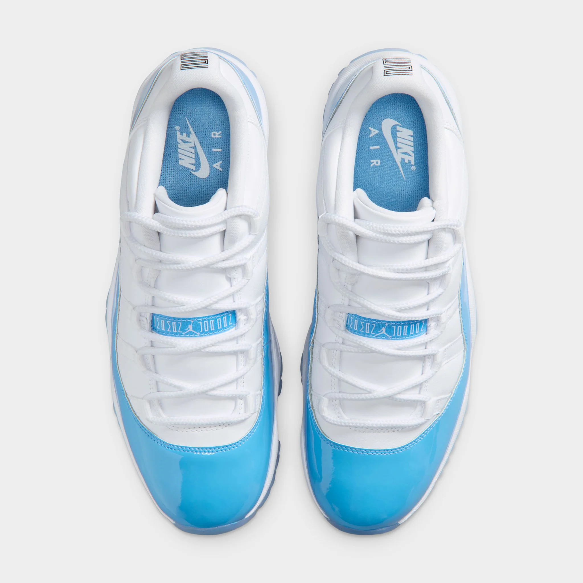 Jordan 11 Retro Low White / University Blue - Black - Image 6