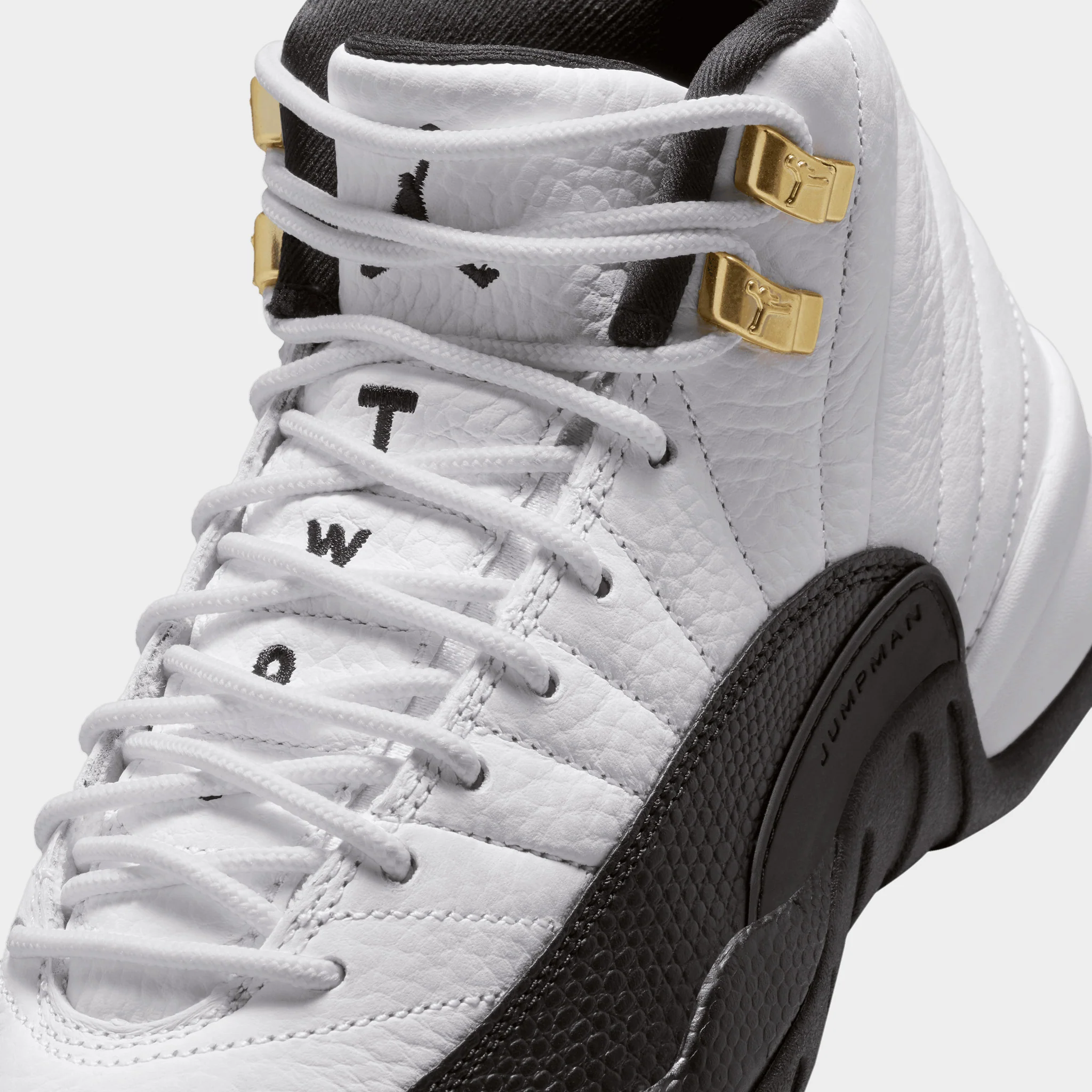 Jordan 12 Retro GS White / Black Taxi - Image 3