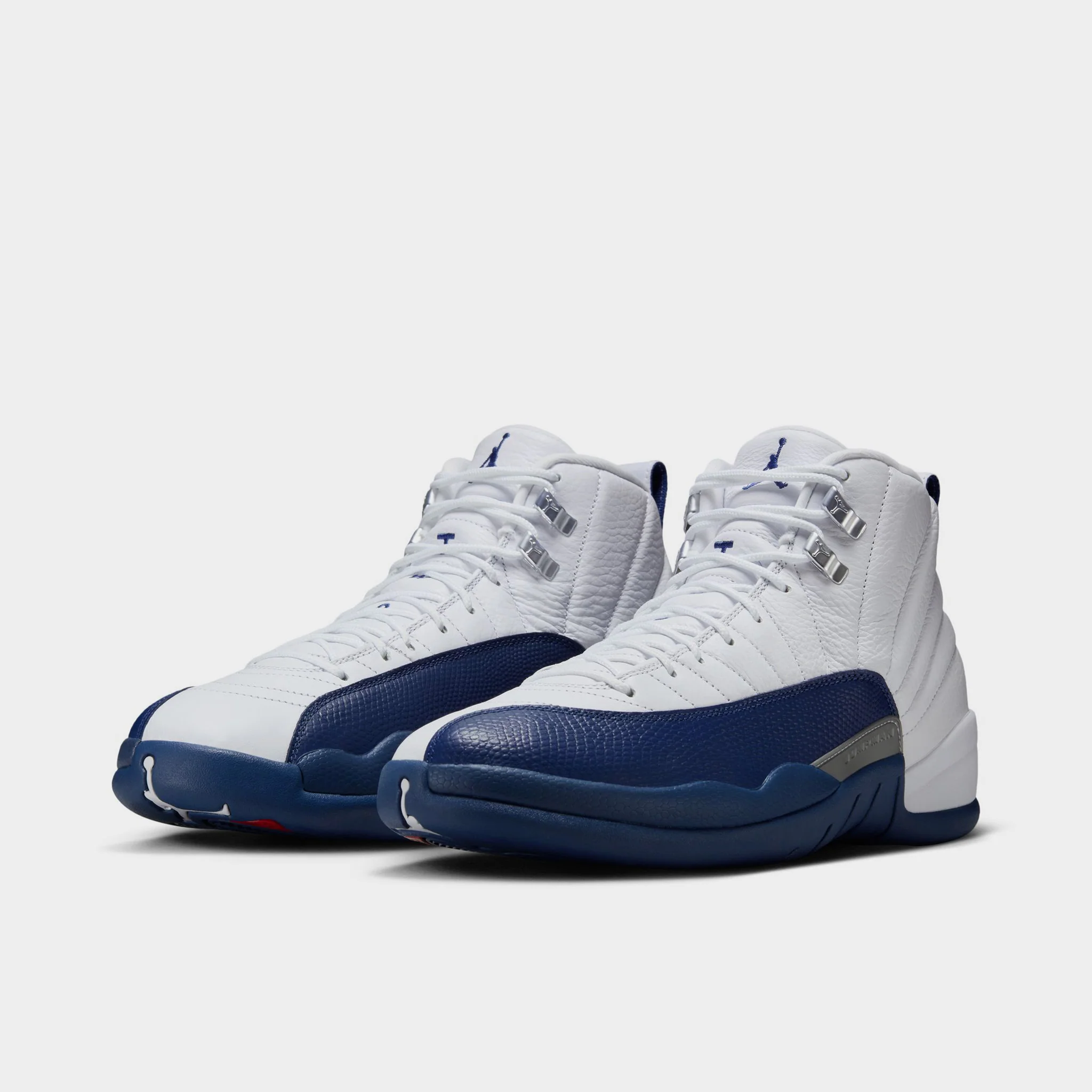 Jordan 12 Retro White / French Blue - Metallic Silver - Image 2
