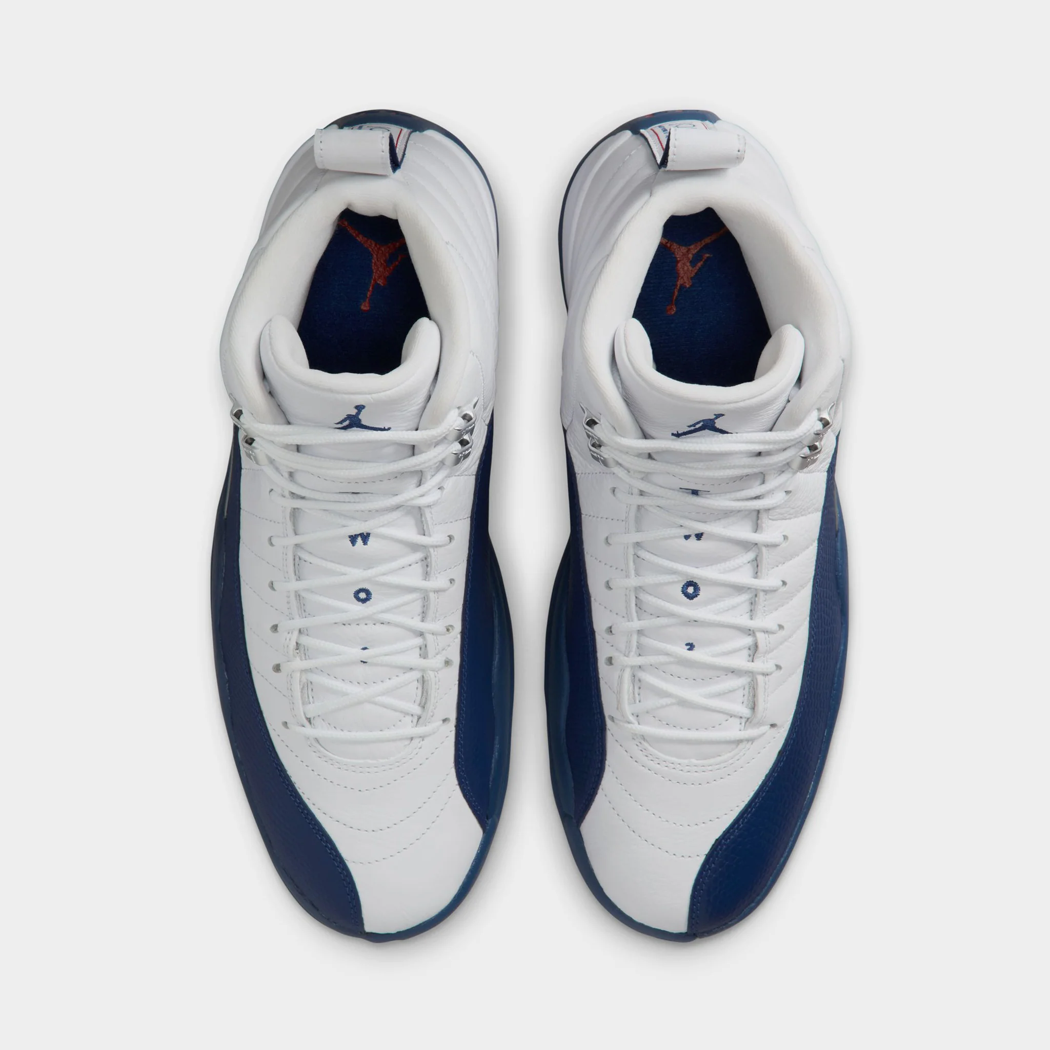 Jordan 12 Retro White / French Blue - Metallic Silver - Image 5