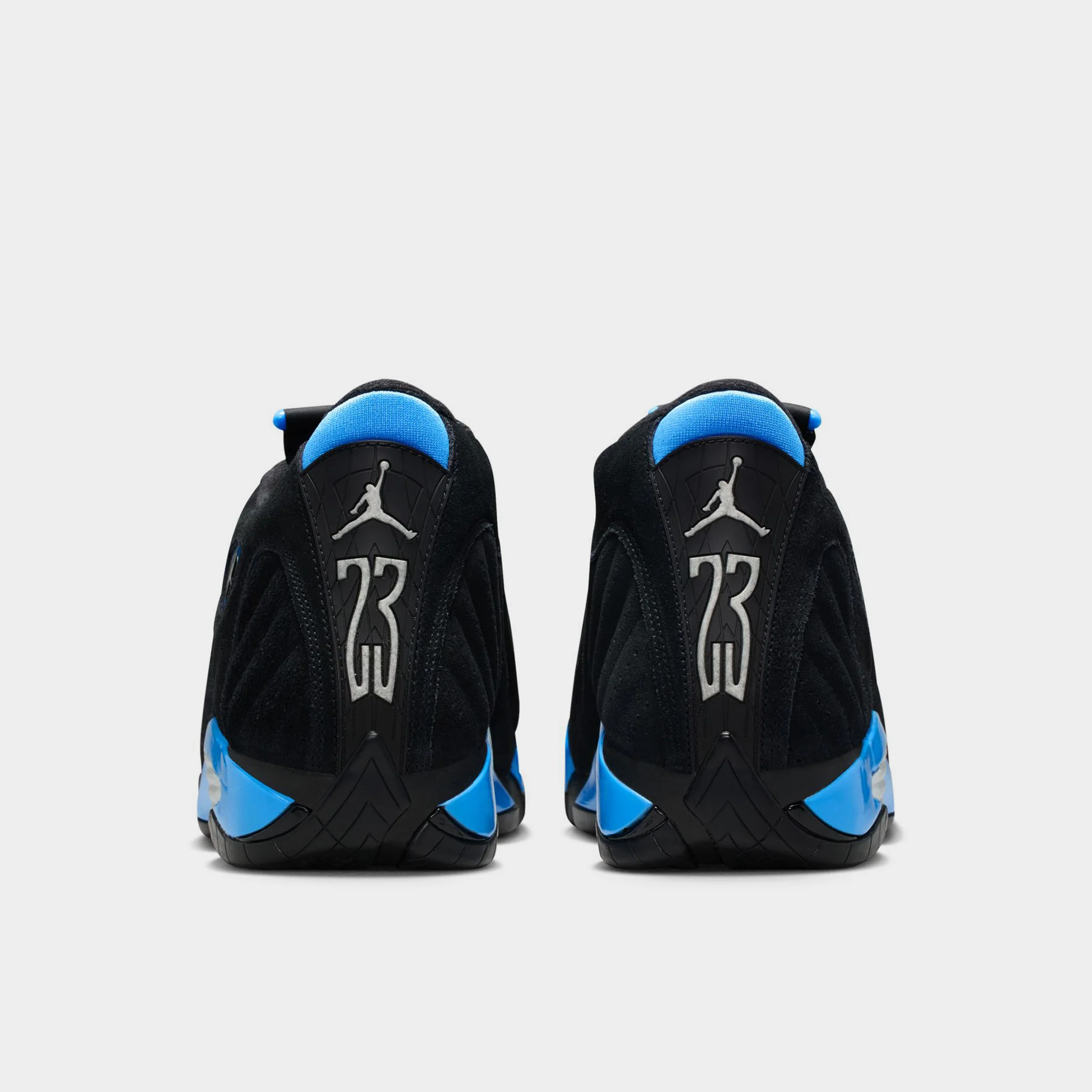 Jordan 14 Retro Black / White - University Blue - Image 5
