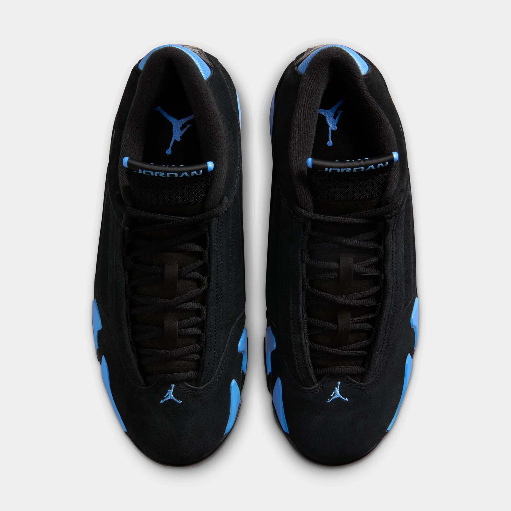 Jordan 14 Retro Black / White - University Blue - Image 6