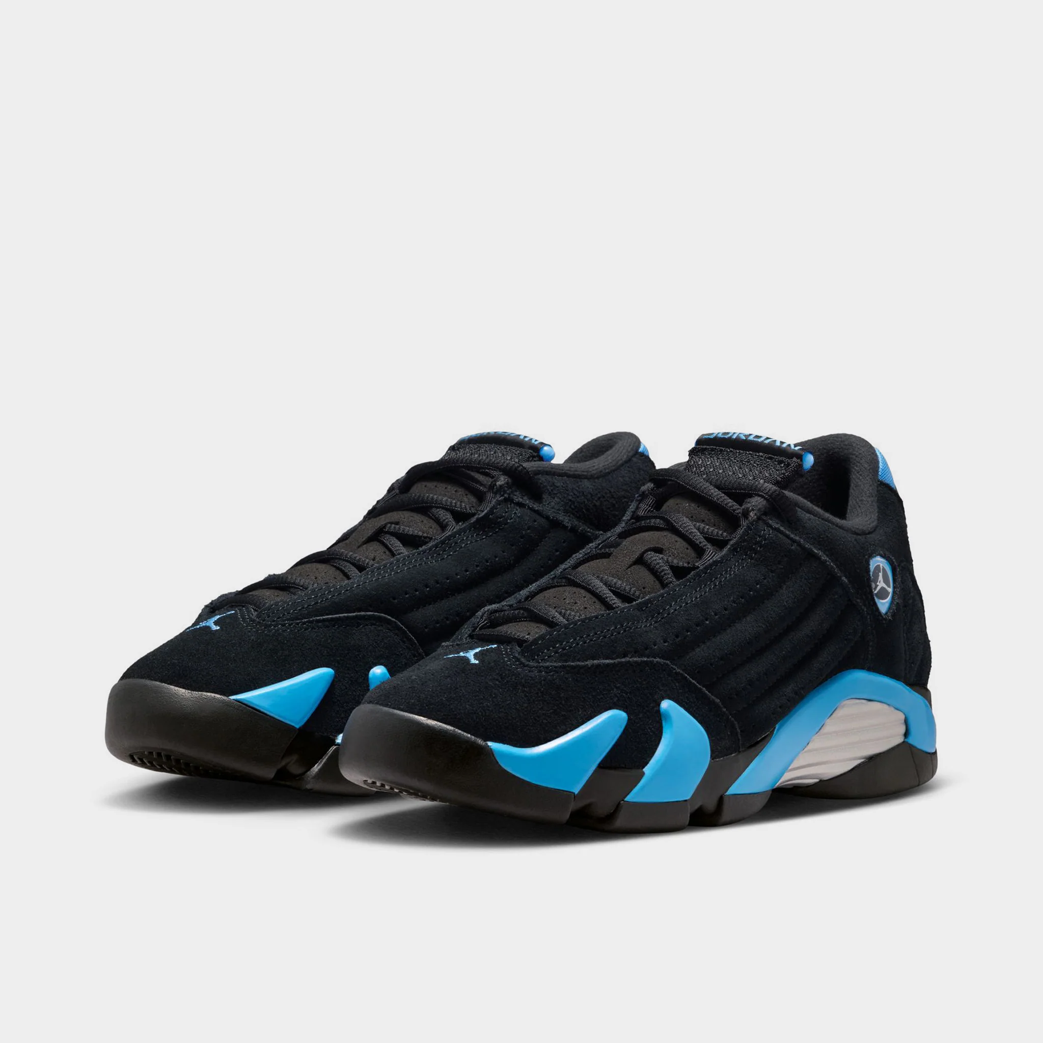 Jordan 14 Retro GS Black / White - University Blue - Image 2