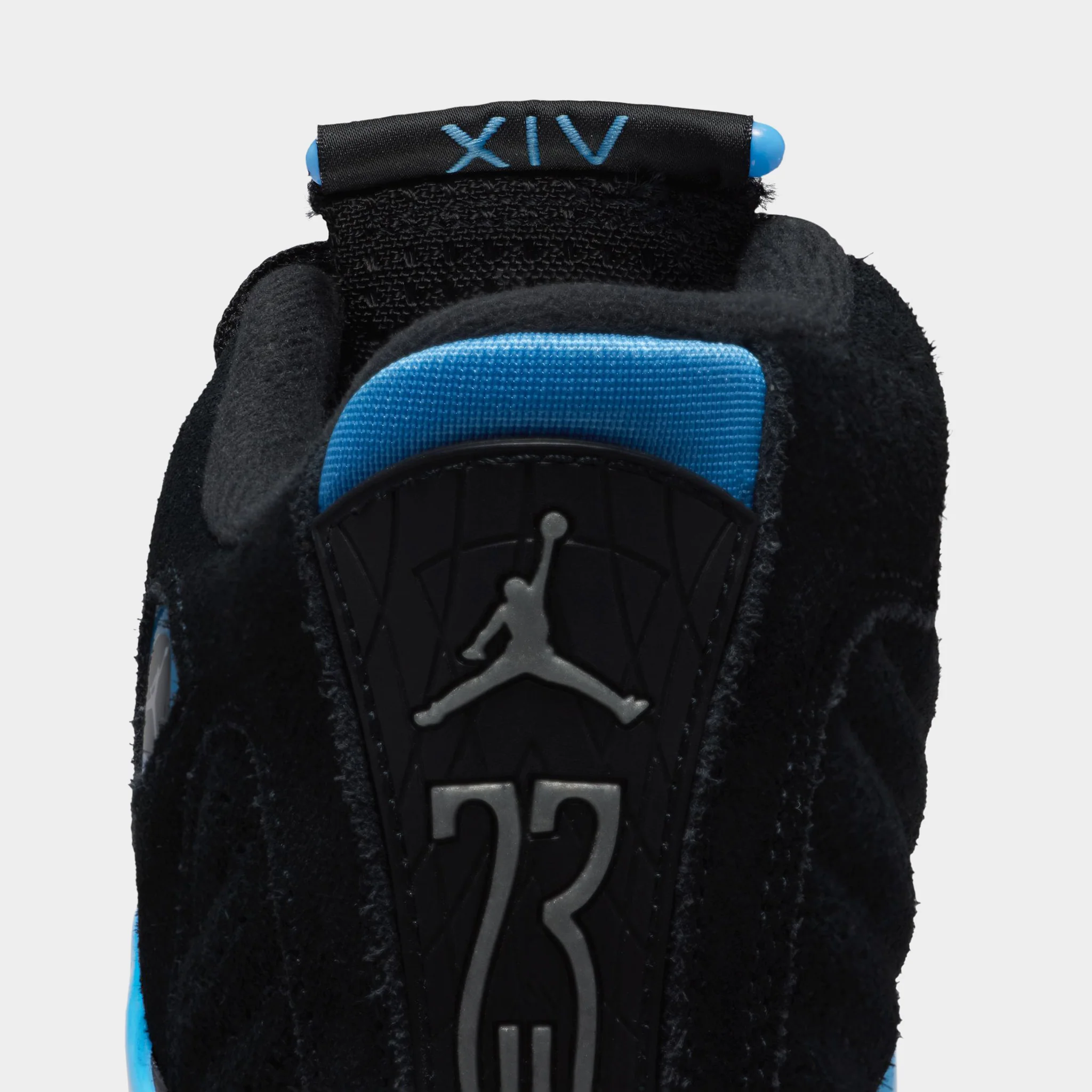 Jordan 14 Retro GS Black / White - University Blue - Image 5