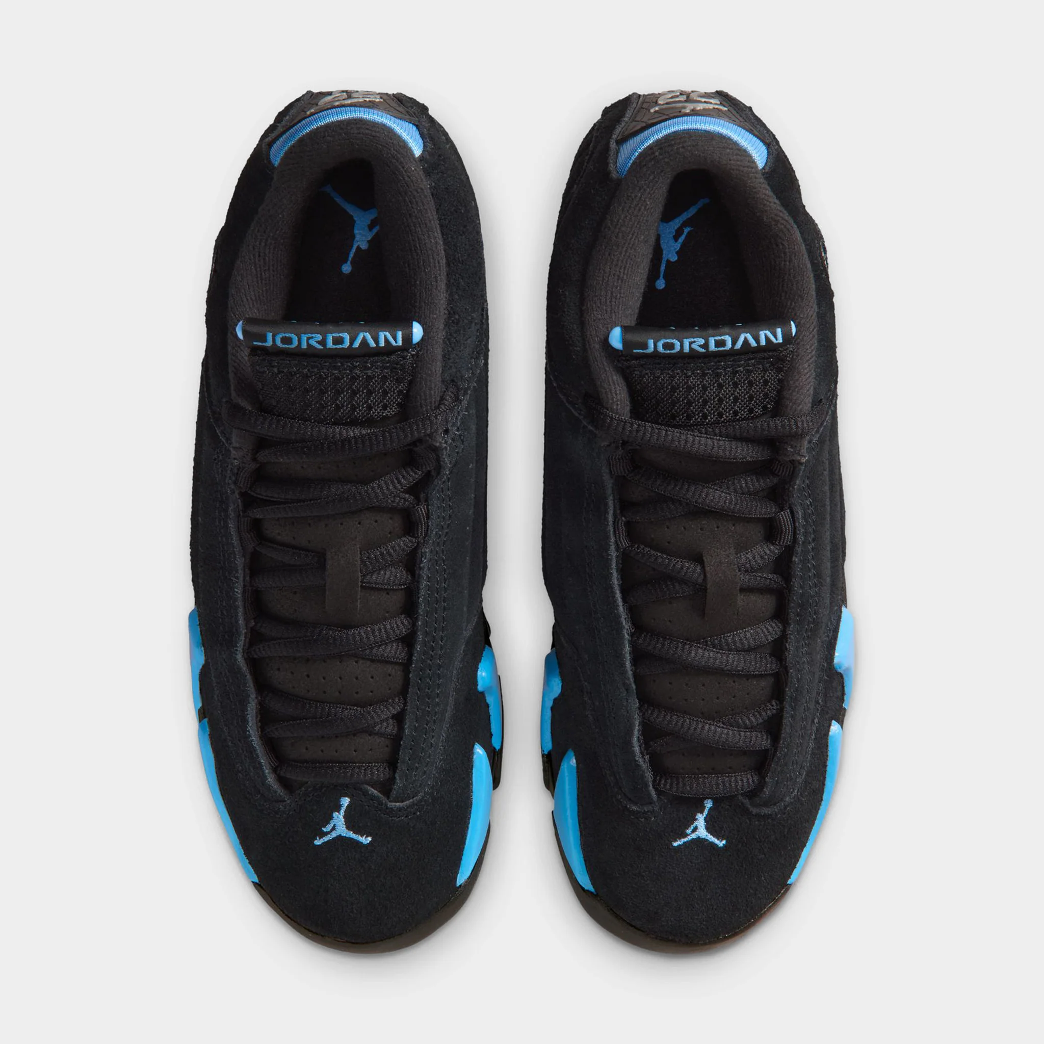 Jordan 14 Retro GS Black / White - University Blue - Image 7