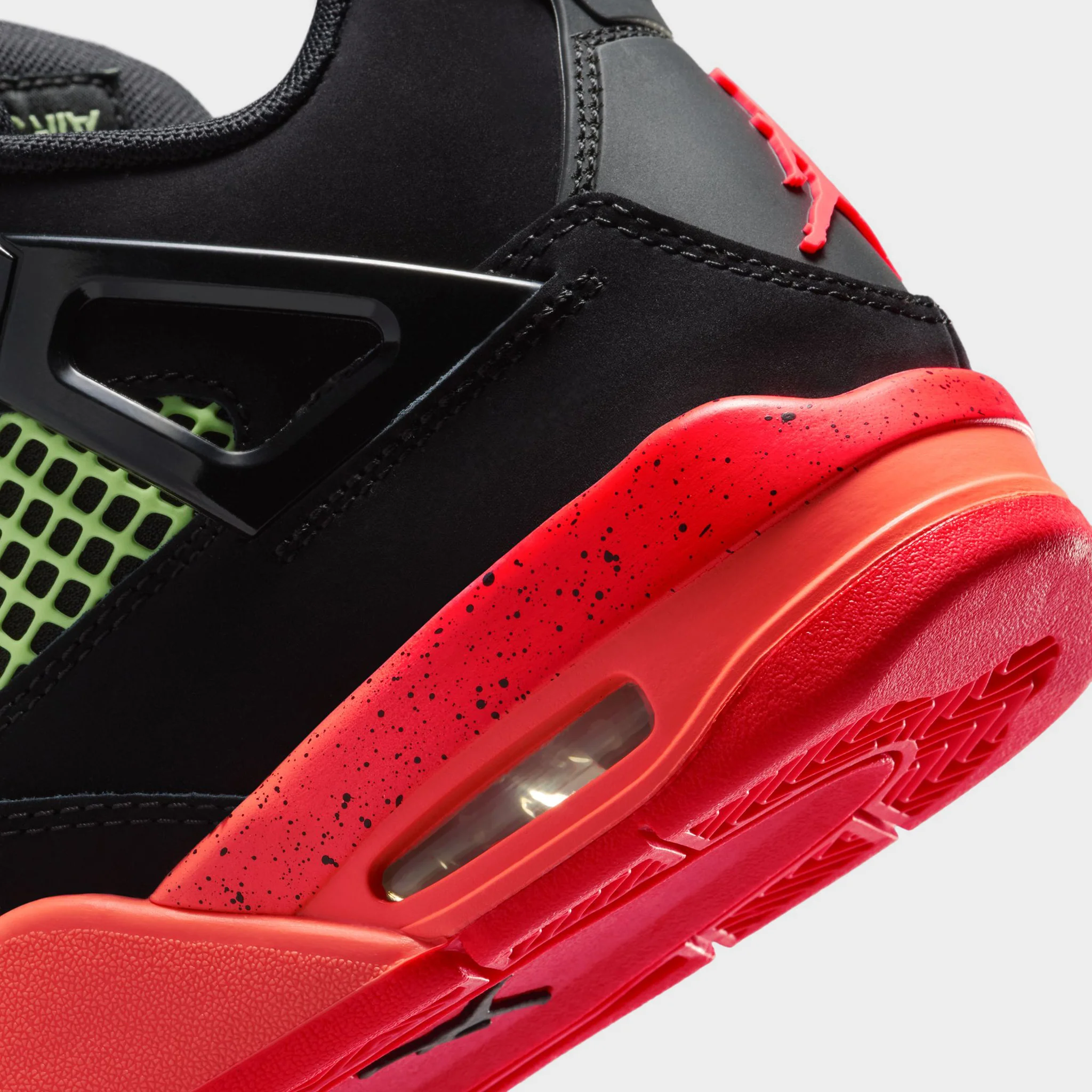 Jordan 4 KS Retro GS Black / Infrared 23 - Bright Mango - Image 5