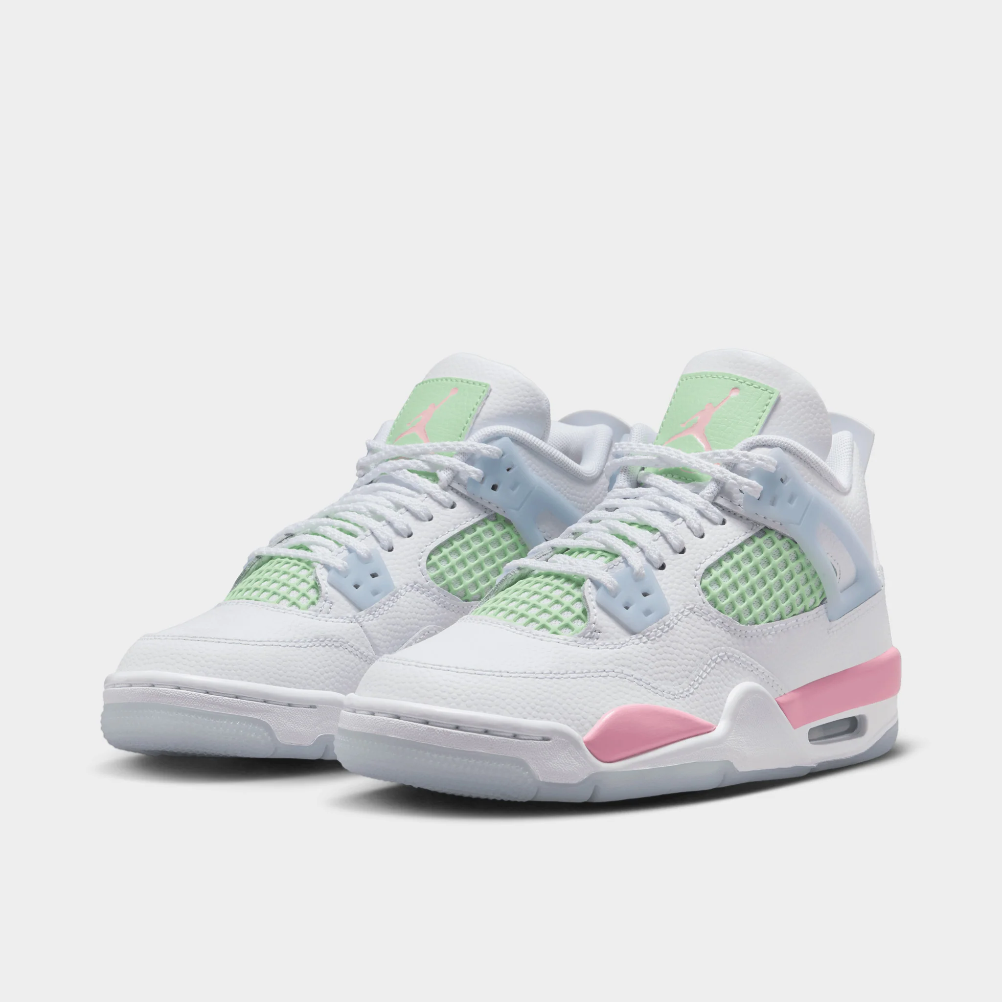 Jordan 4 Retro GS White / Medium Soft Pink - Half Blue - Image 2