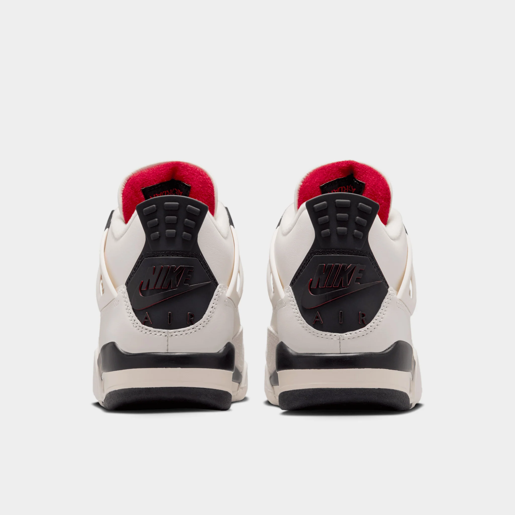 Jordan 4 Retro OG GS Flight Club Sail / Black - University Red - Image 4