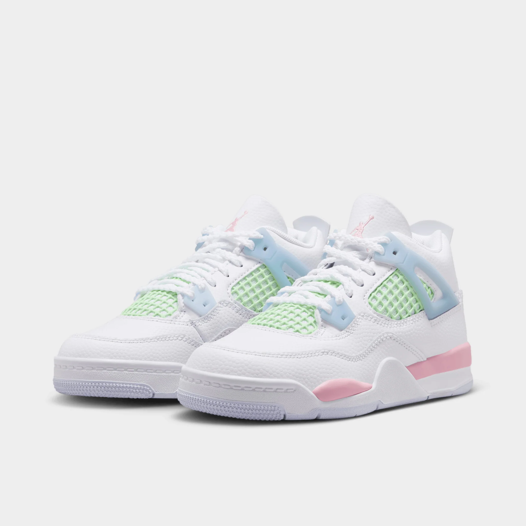 Jordan 4 Retro PS White / Medium Soft Pink - Half Blue - Image 2