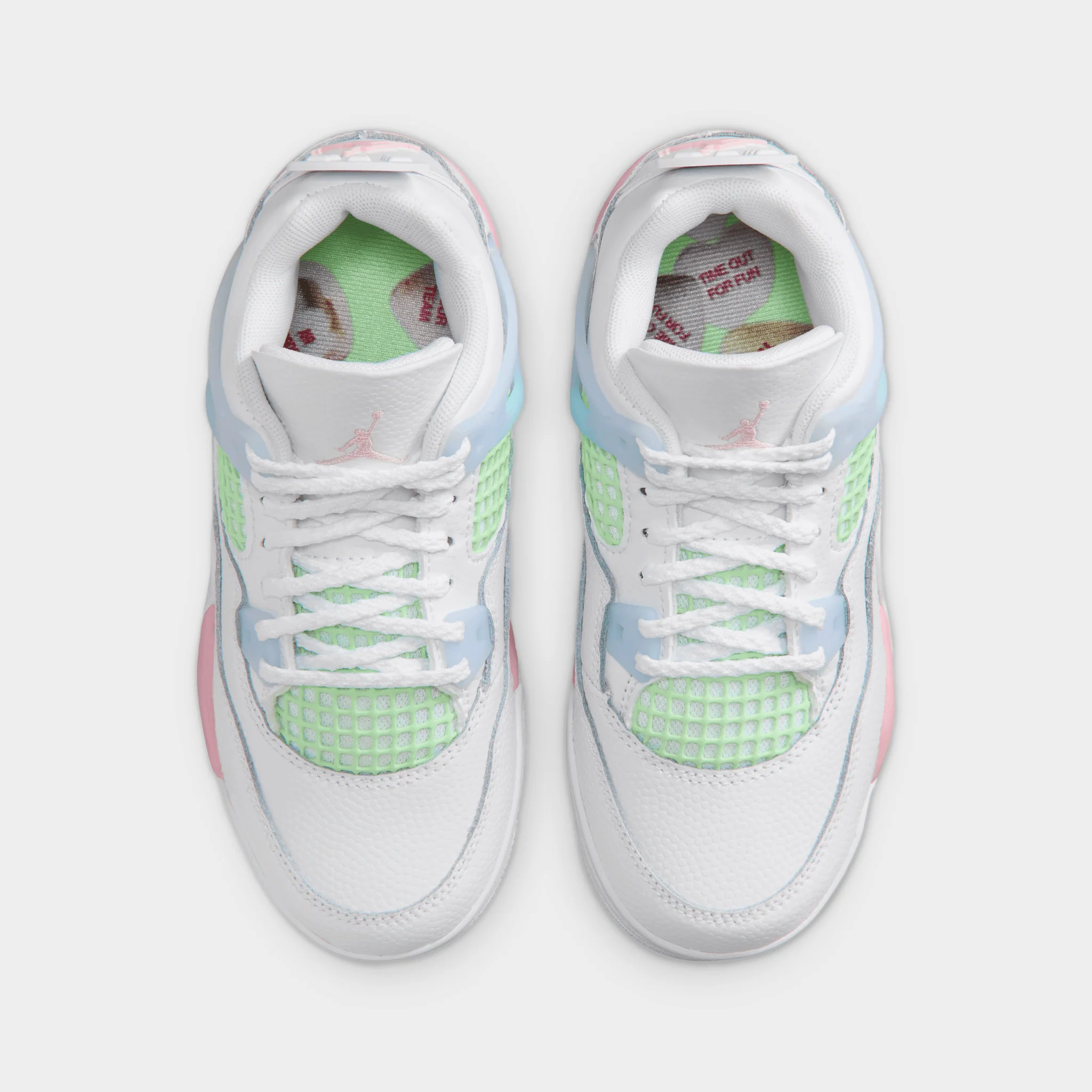 Jordan 4 Retro PS White / Medium Soft Pink - Half Blue - Image 5