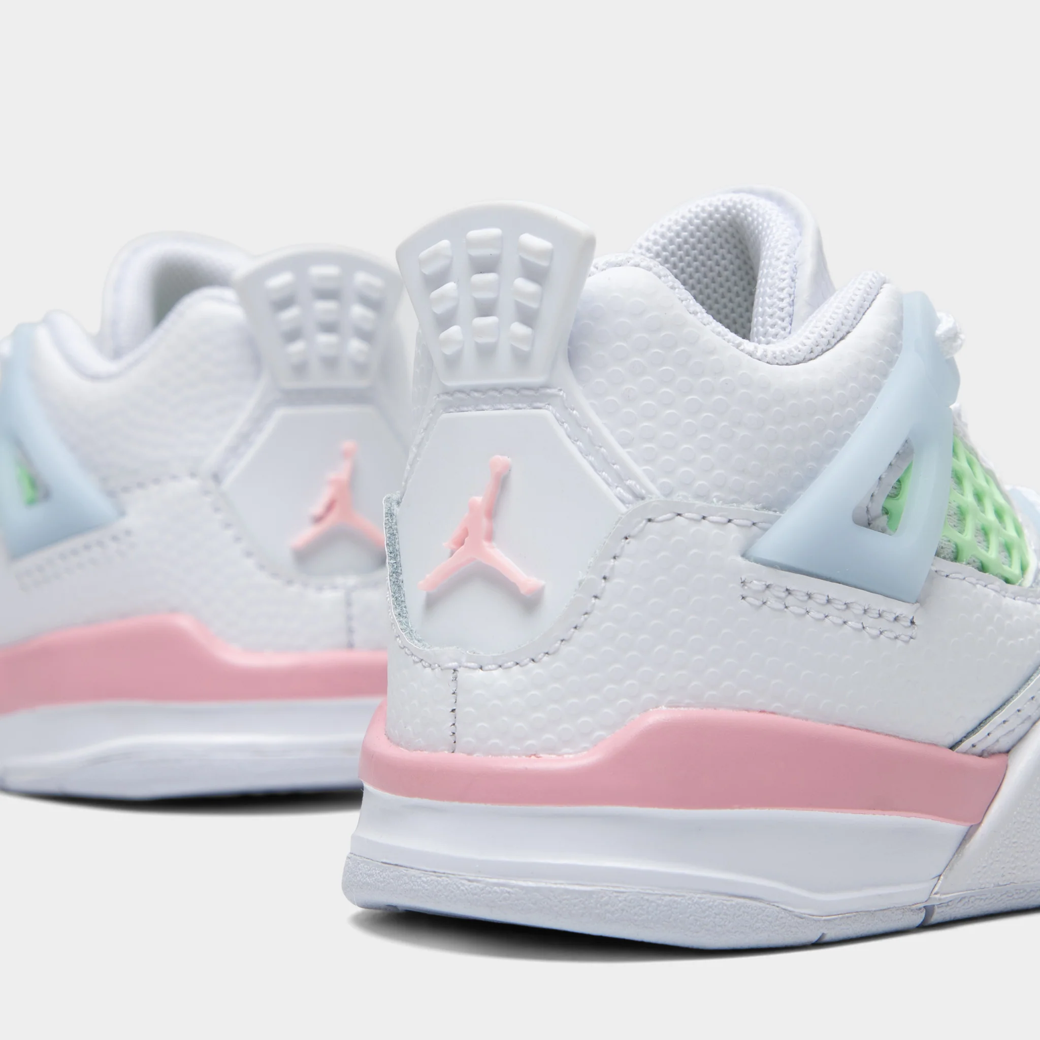 Jordan 4 Retro TD White / Medium Soft Pink - Half Blue - Image 3