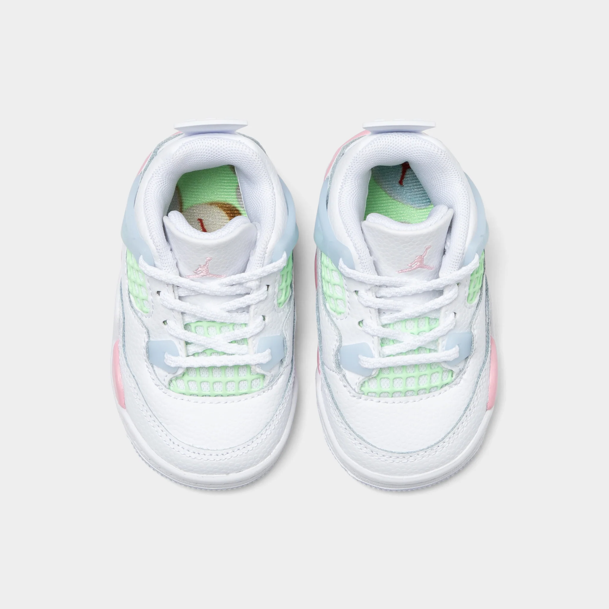 Jordan 4 Retro TD White / Medium Soft Pink - Half Blue - Image 5