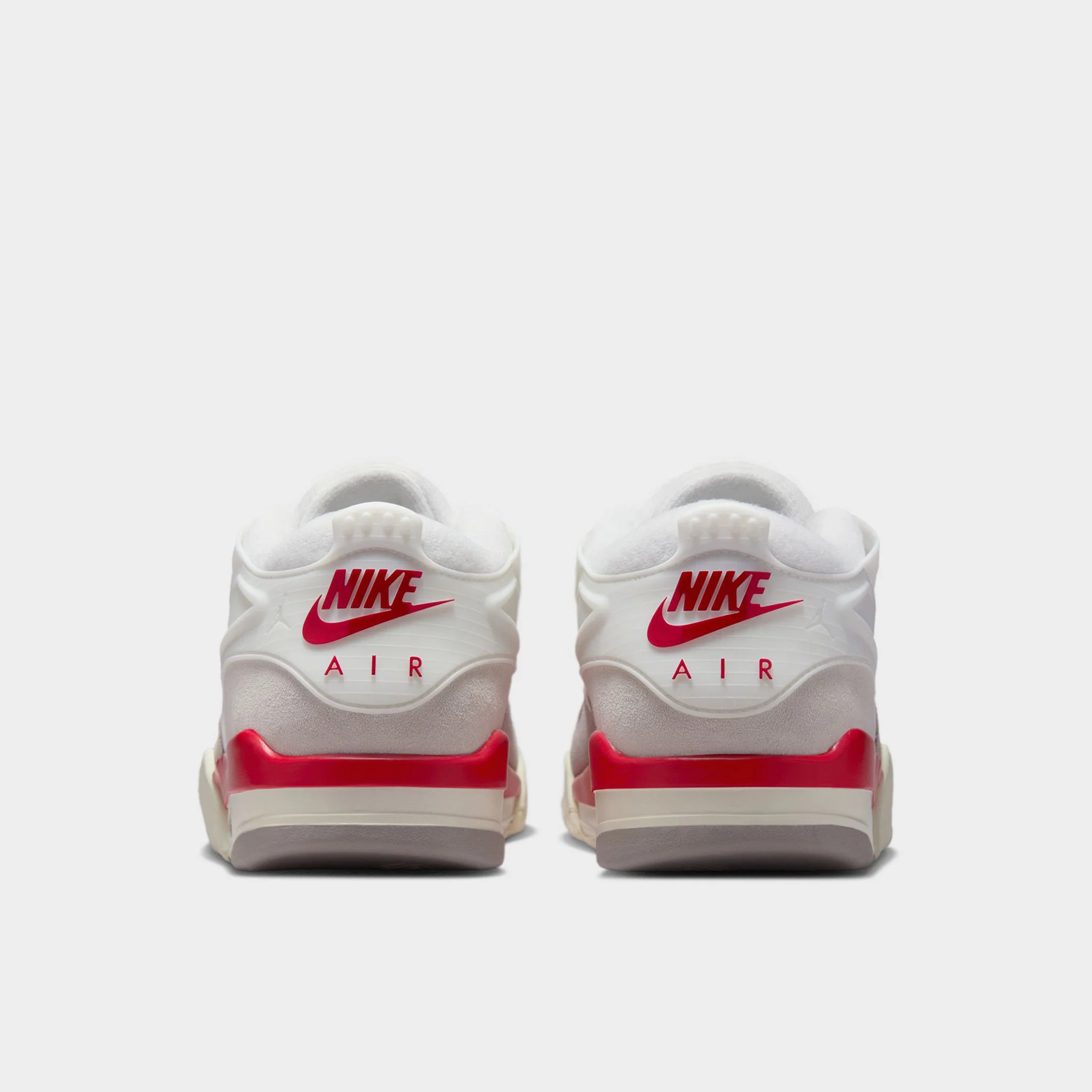 Jordan 4 RM Sail / Fire Red - College Grey - Coconut Milk - Image 4