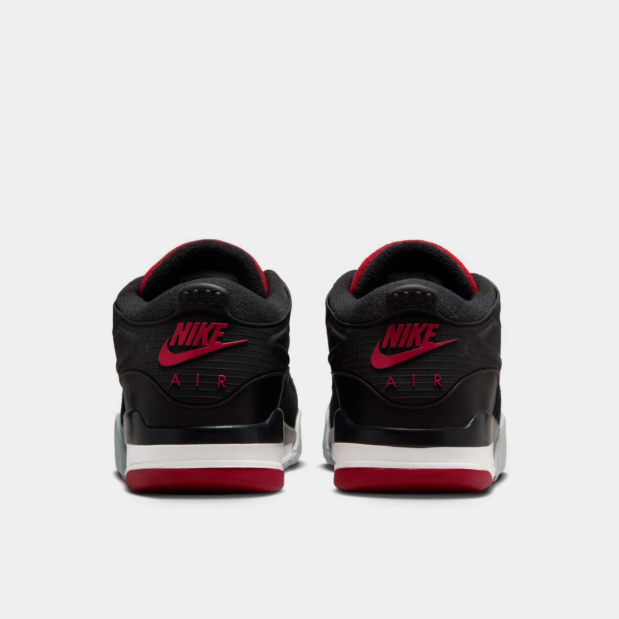 Jordan 4 RM Black / Varsity Red - Wolf Grey - Image 4