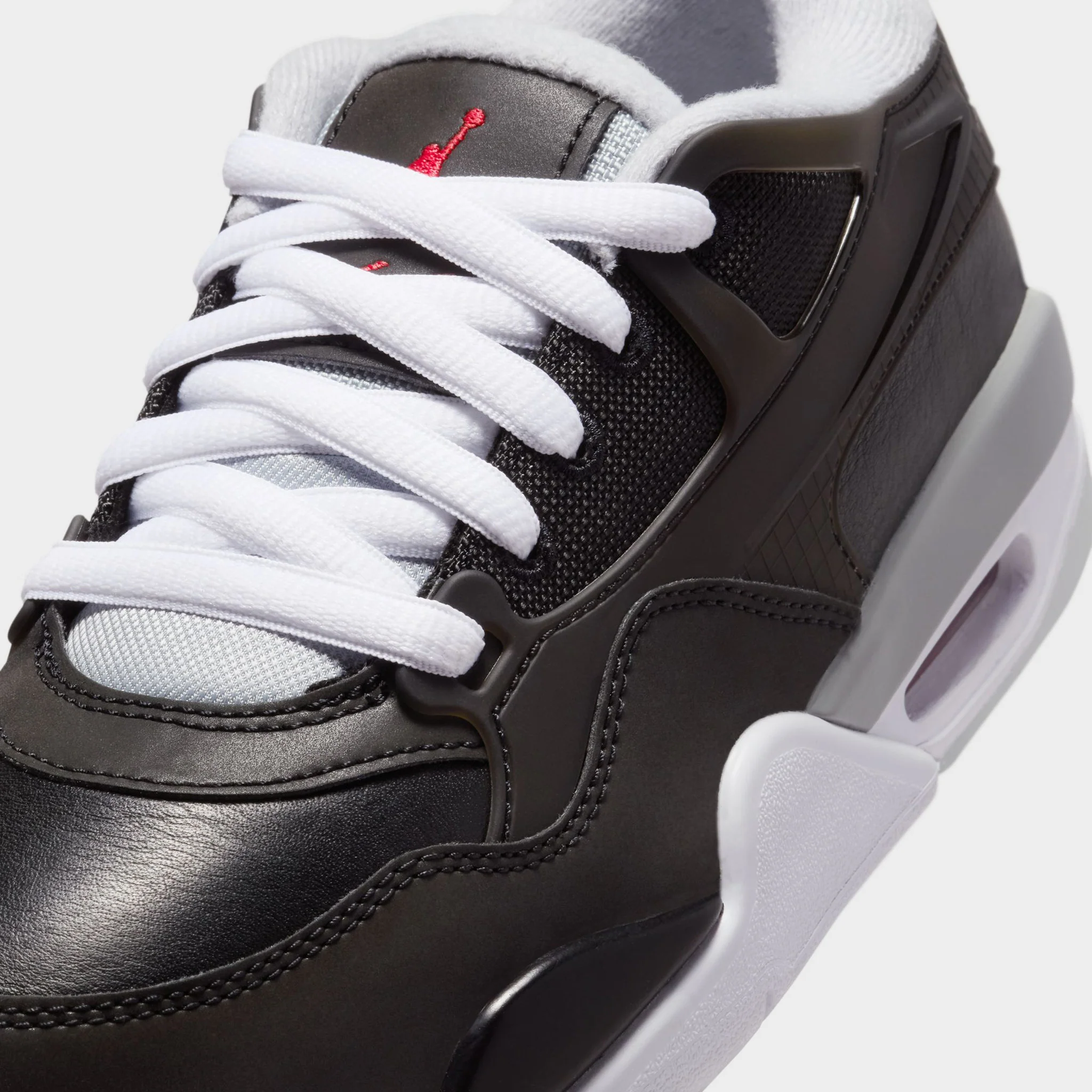 Jordan 4RM PRM GS Black / Fire Red - Wolf Grey - Image 3