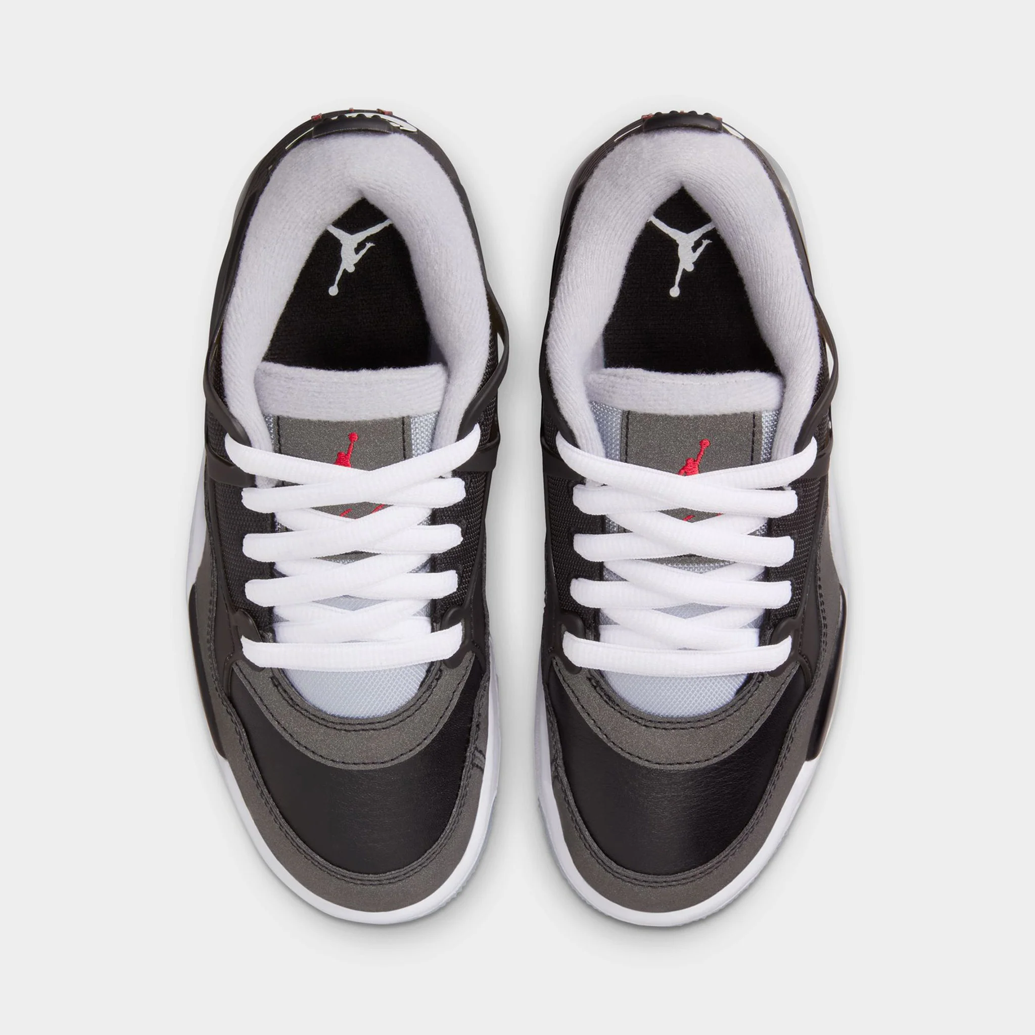Jordan 4RM PRM GS Black / Fire Red - Wolf Grey - Image 5