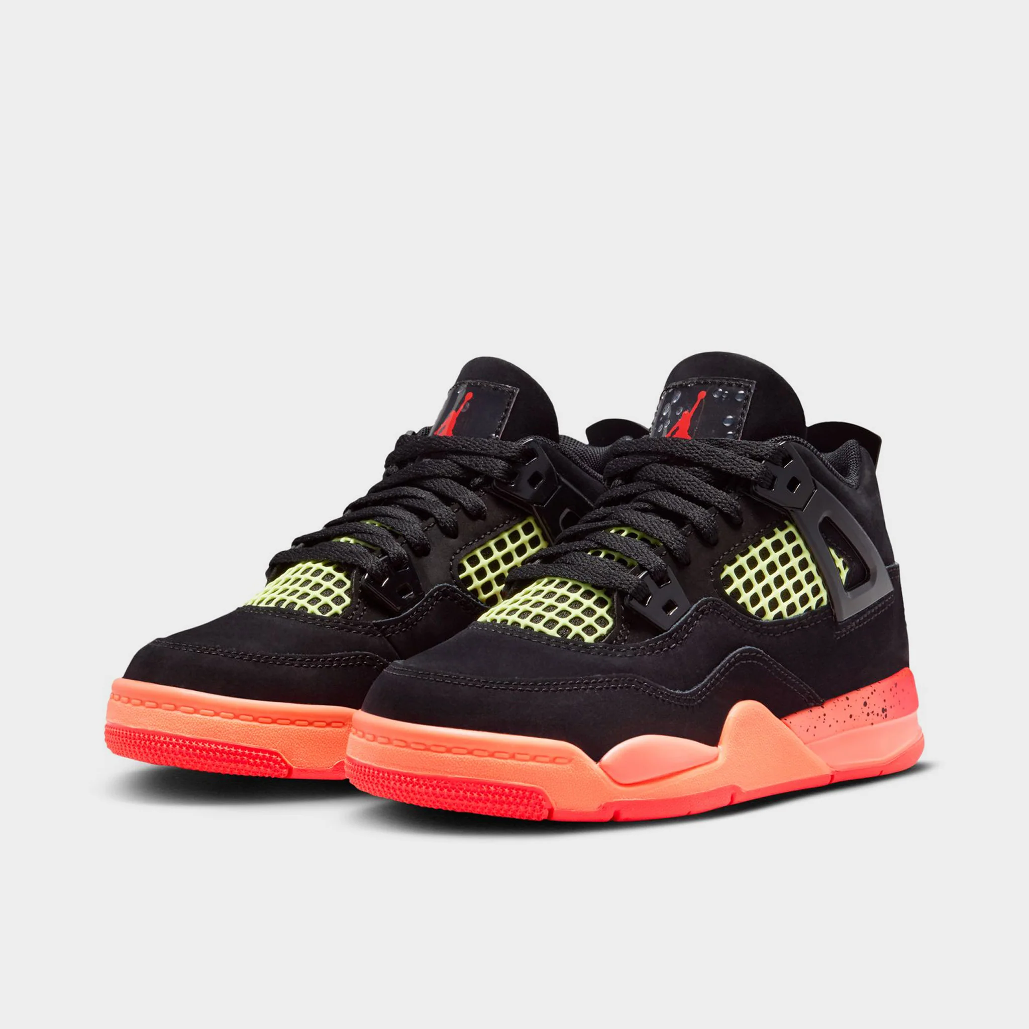 Jordan 4 KSA Retro PS Black / Infrared 23 - Bright Mango - Image 2