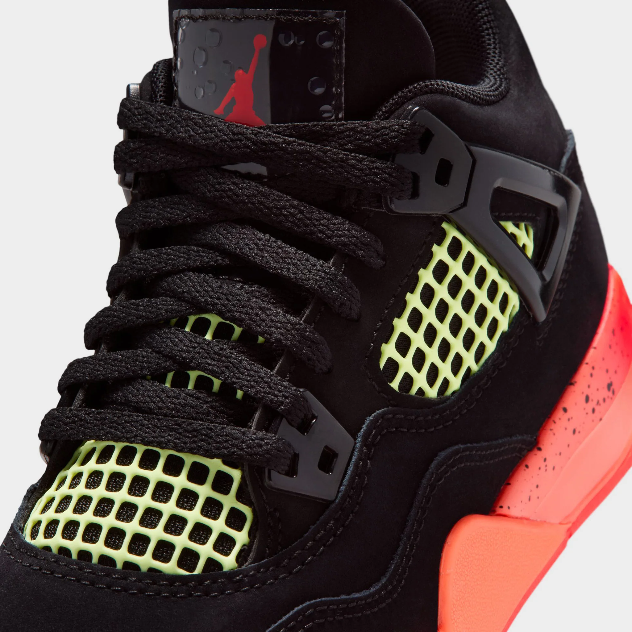 Jordan 4 KSA Retro PS Black / Infrared 23 - Bright Mango - Image 3