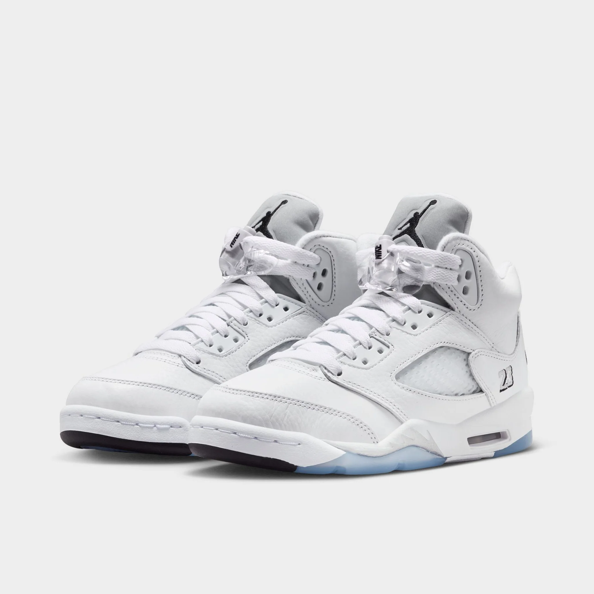 Jordan 5 Retro GS White / Black - Metallic Silver - Image 2