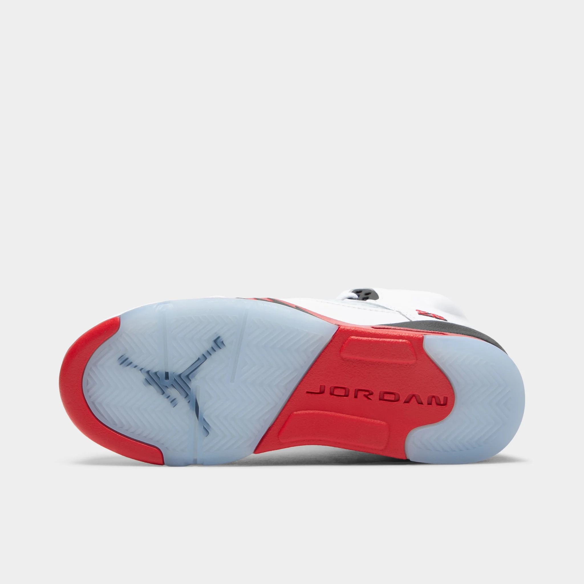 Jordan 5 Retro GS White / Fire Red - Black - Image 6