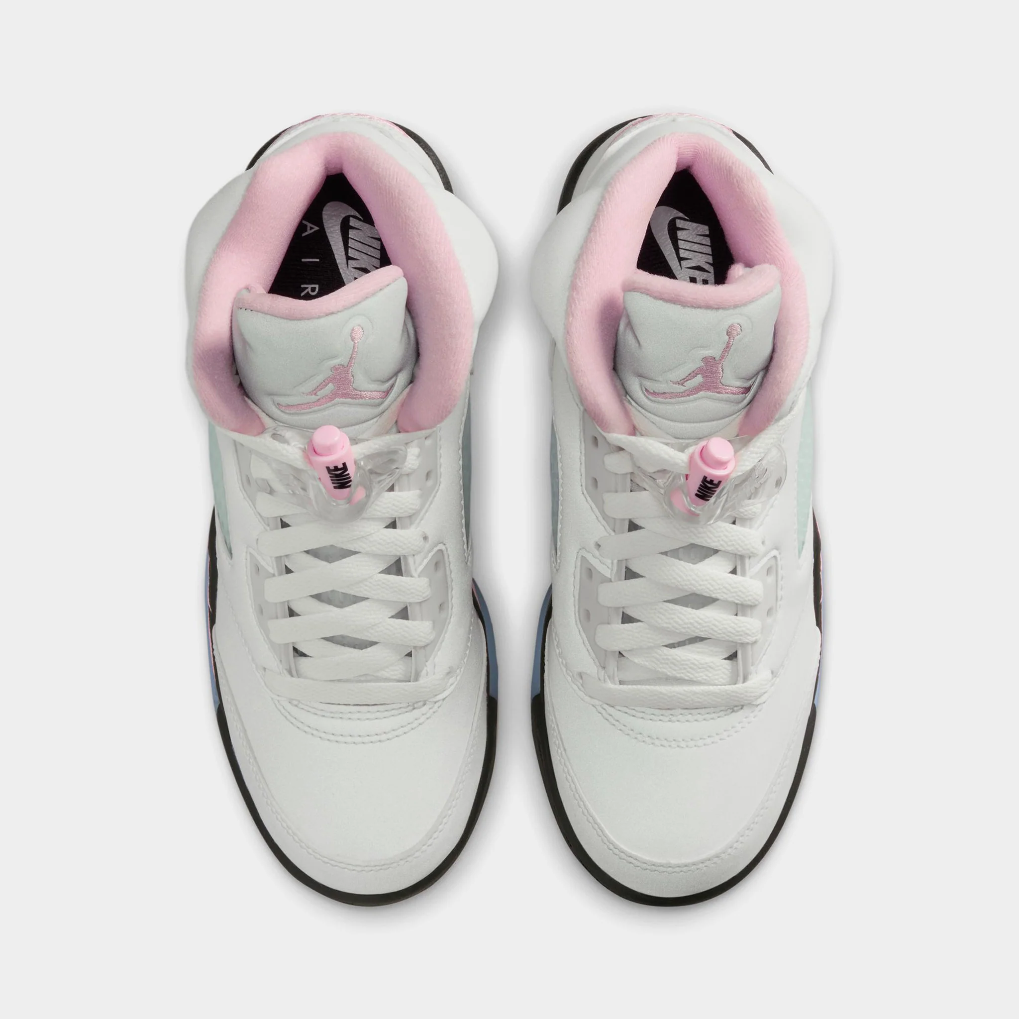 Jordan 5 Retro GS White / Medium Soft Pink - Black - Image 5
