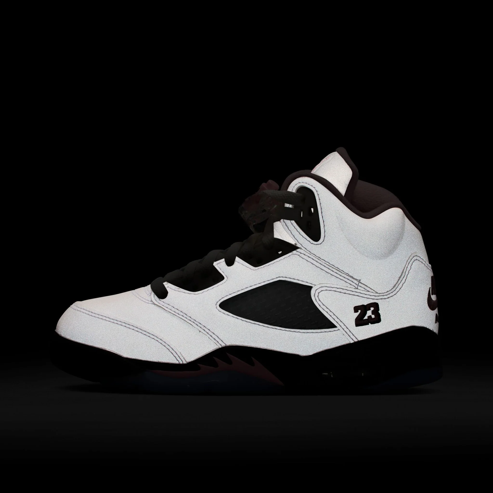 Jordan 5 Retro GS White / Medium Soft Pink - Black - Image 7