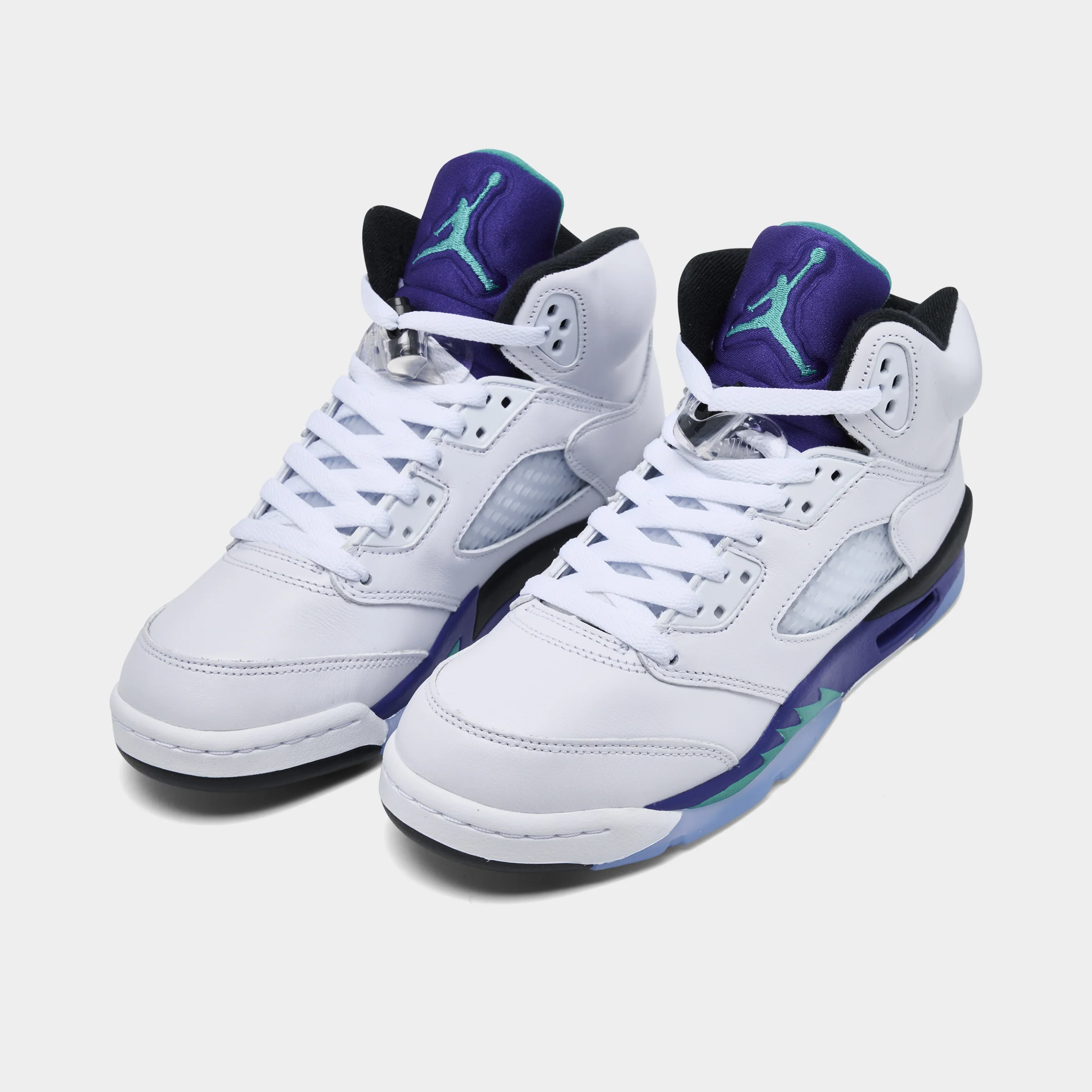 Jordan 5 Retro OG GS White / New Emerald - Grape Ice - Image 2