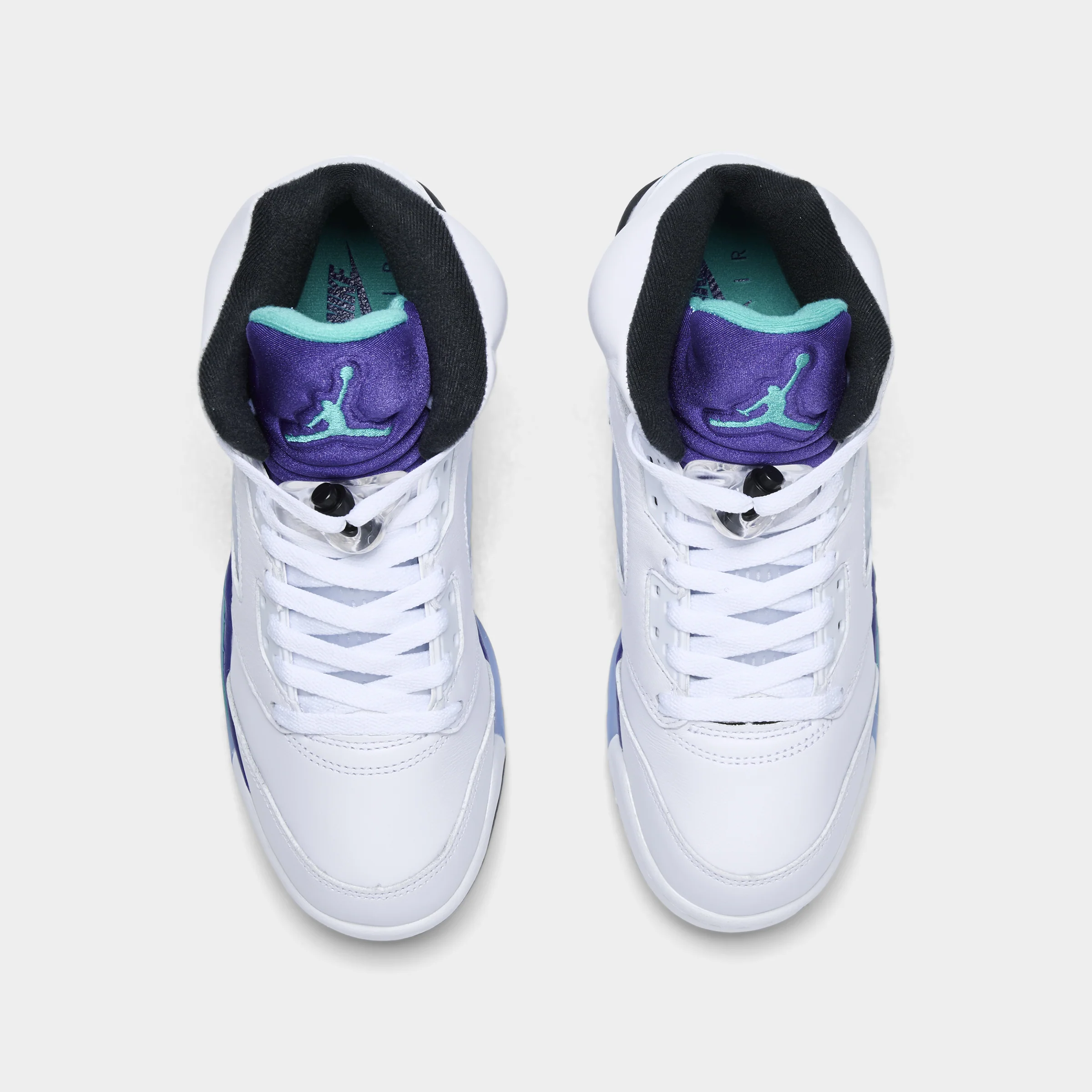 Jordan 5 Retro OG GS White / New Emerald - Grape Ice - Image 5