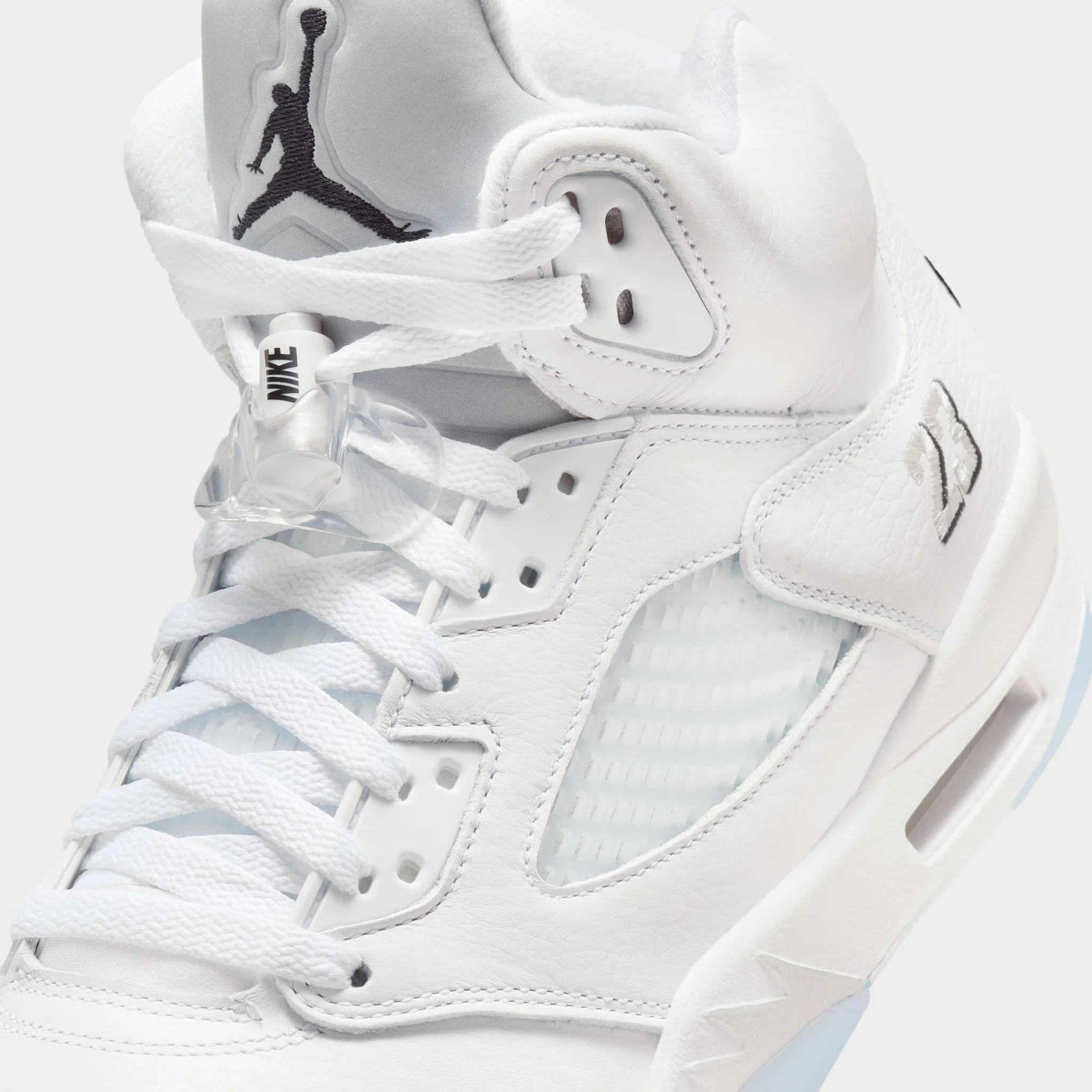 Jordan 5 Retro OG White / Black - Metallic Silver - Image 3