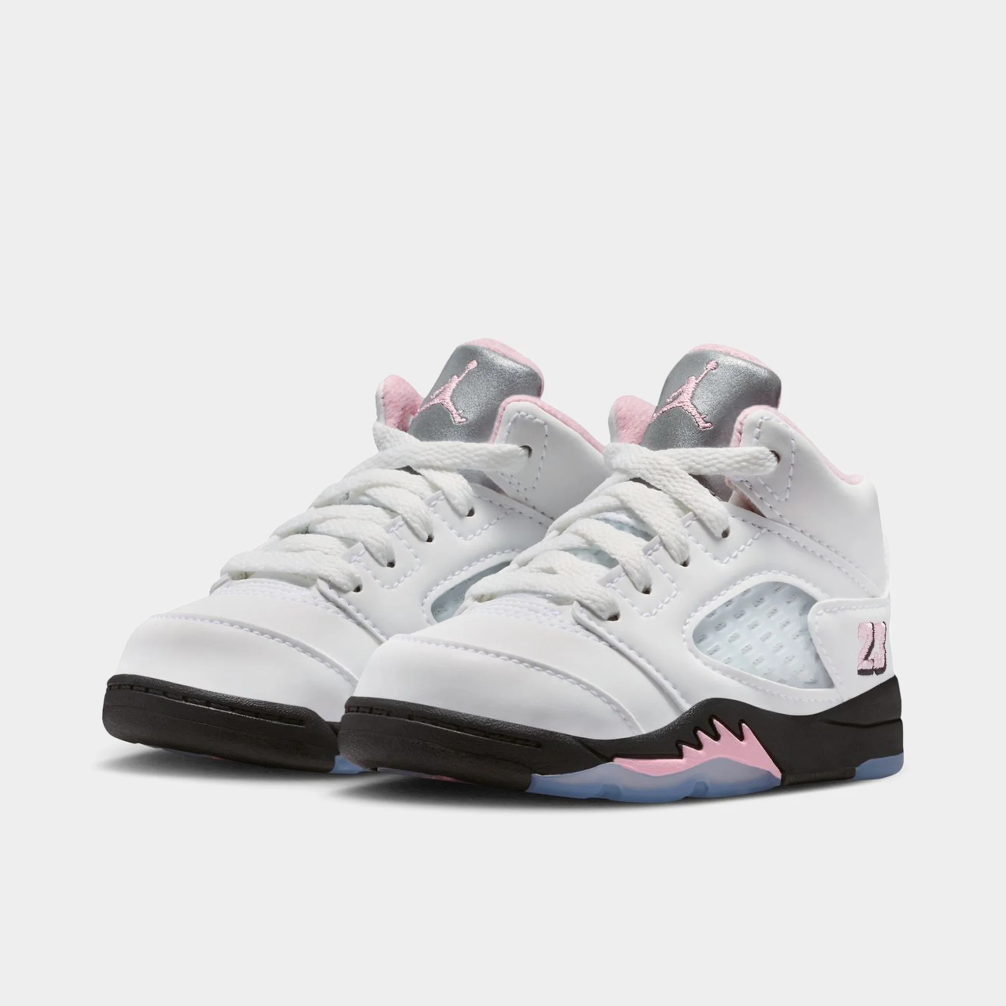 Jordan 5 Retro TD White / Medium Soft Pink - Black - Image 2