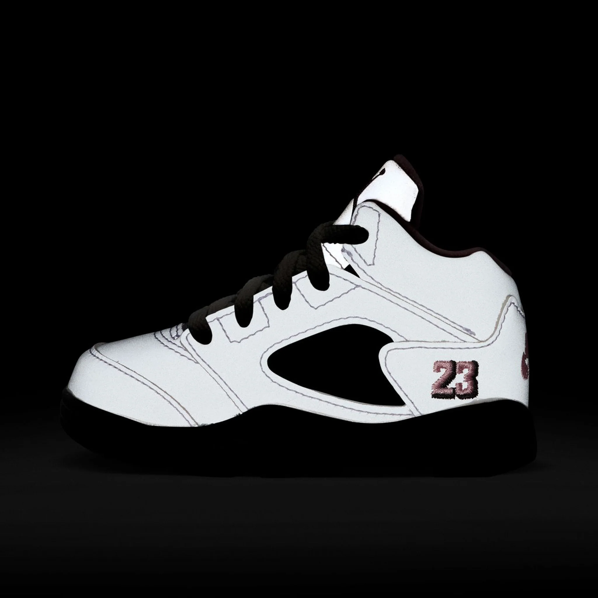 Jordan 5 Retro TD White / Medium Soft Pink - Black - Image 7