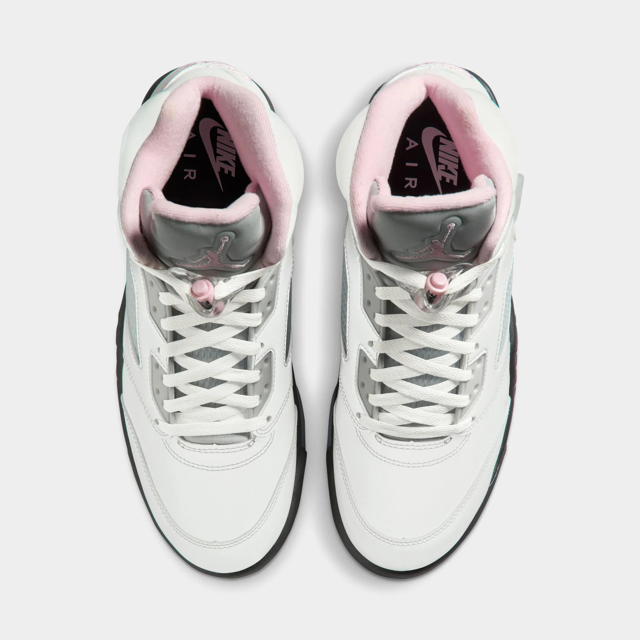 Jordan 5 Retro White / Medium Soft Pink - Black - Image 5