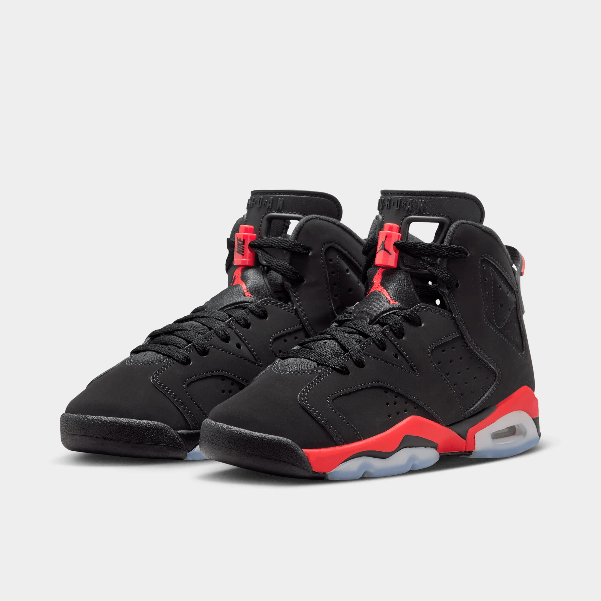 Jordan 6 Retro GS Black / Light Crimson - Image 2