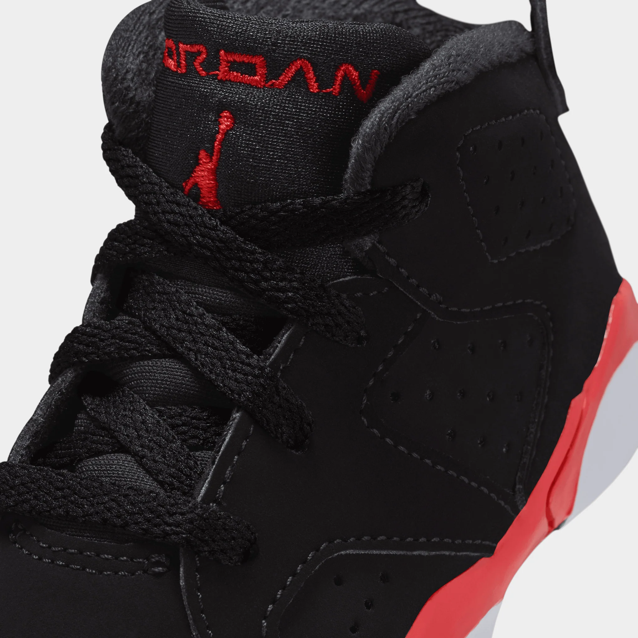 Jordan 6 Retro TD Black / Light Crimson - Image 3